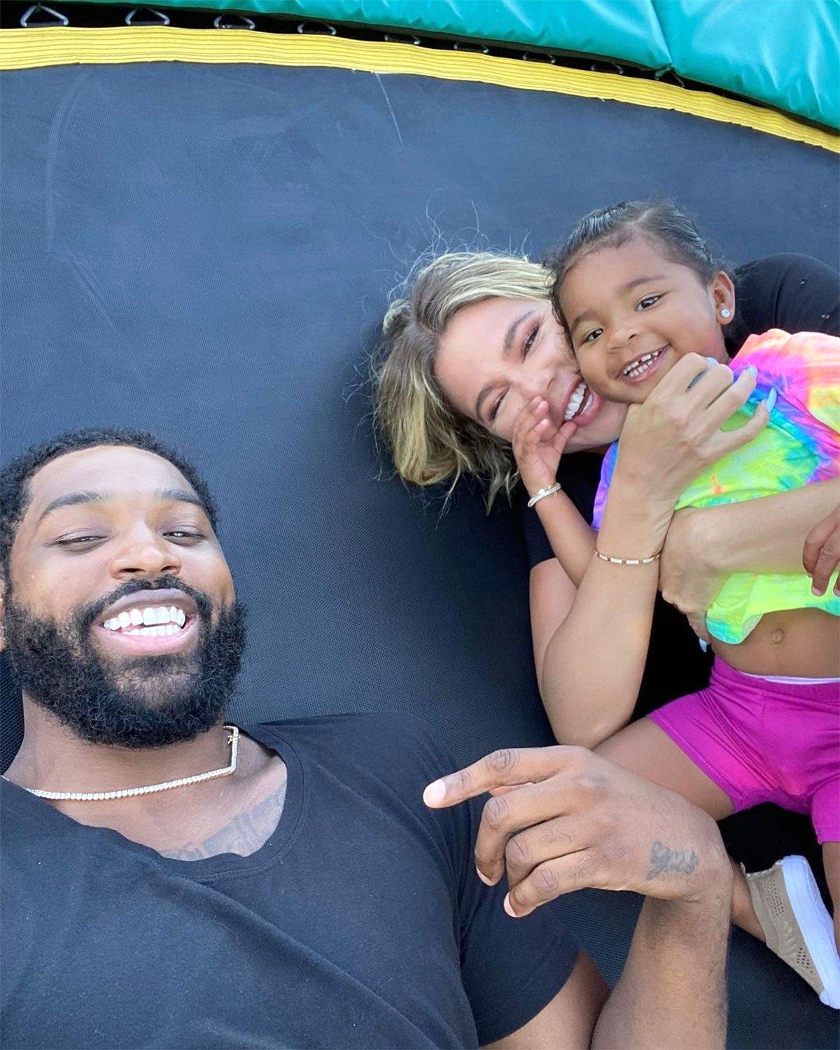Khloe and Tristan with True