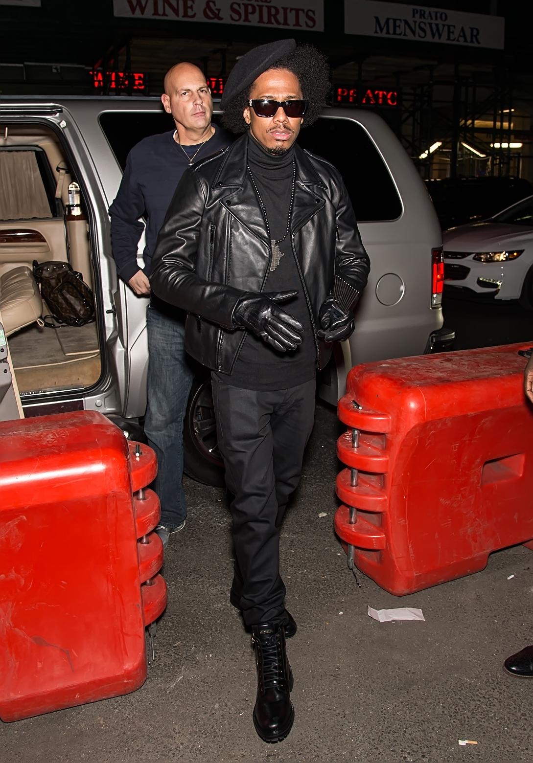Nick Cannon is seen arriving at Heidi Klum apos s 18th Annual Halloween Party in New York