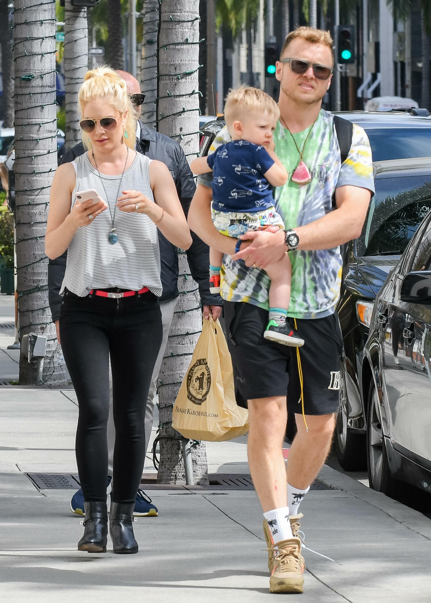 Heidi Montag and family out and about