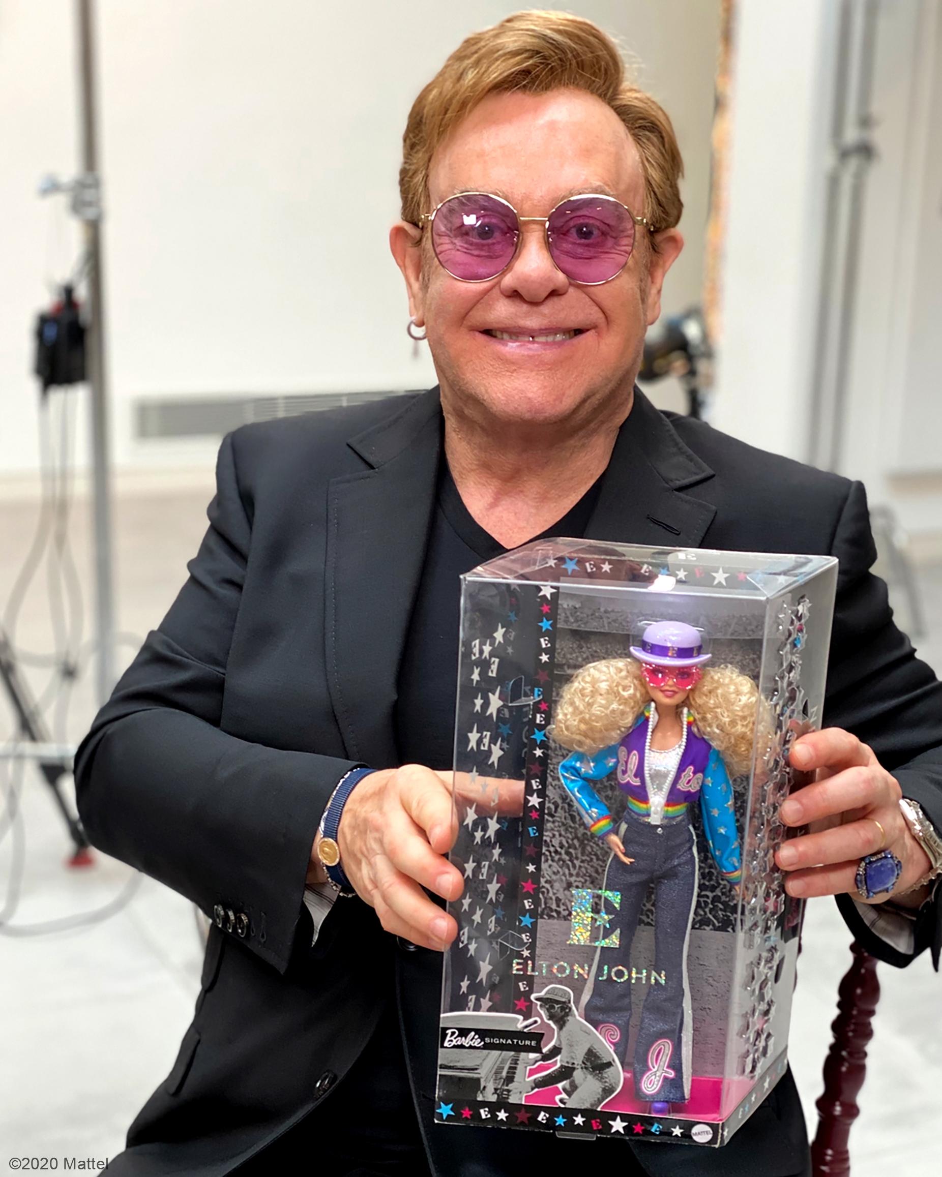 Elton John gets a Barbie doll