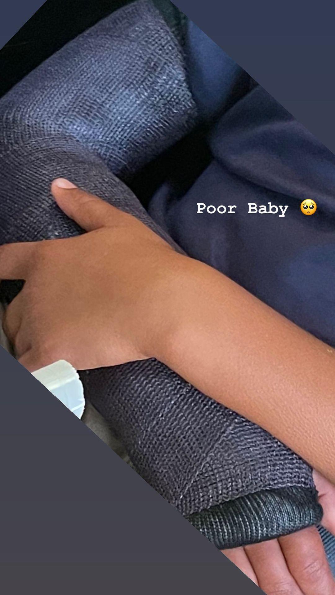 Kim Kardashian's Son Hospitalized After Breaking Arm In Several Places