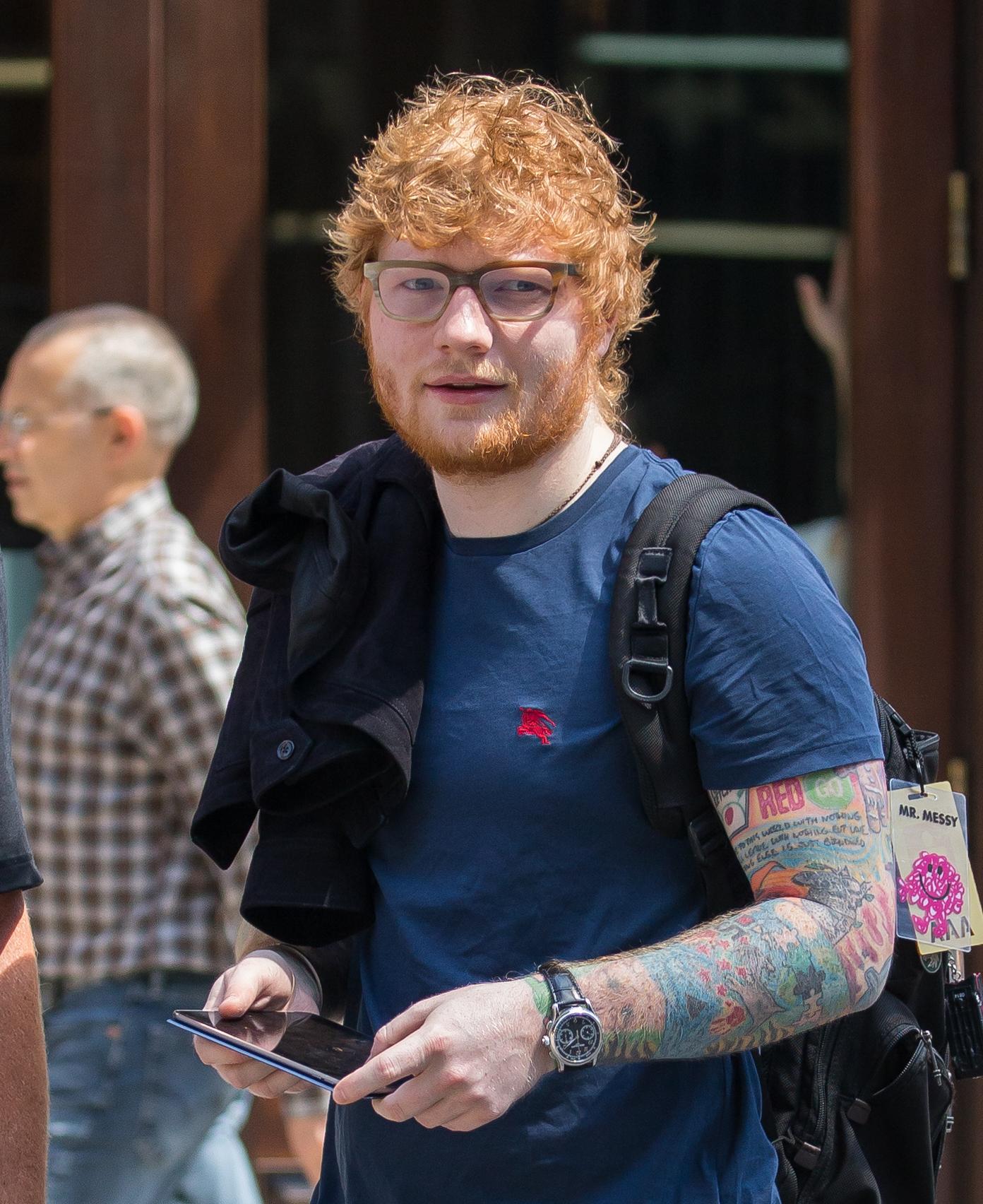 Ed Sheeran in New York.
