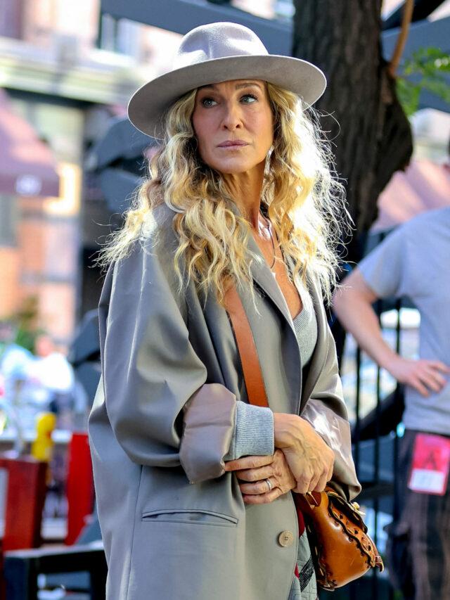 Sarah Jessica Parker on the film set of the 'And Just Like That'