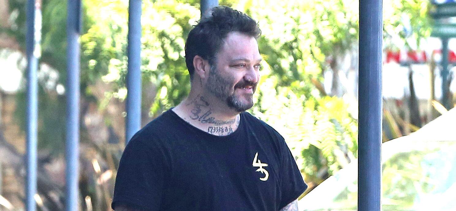 Bam Margera seen after being released from jail after being arrested for Trespassing