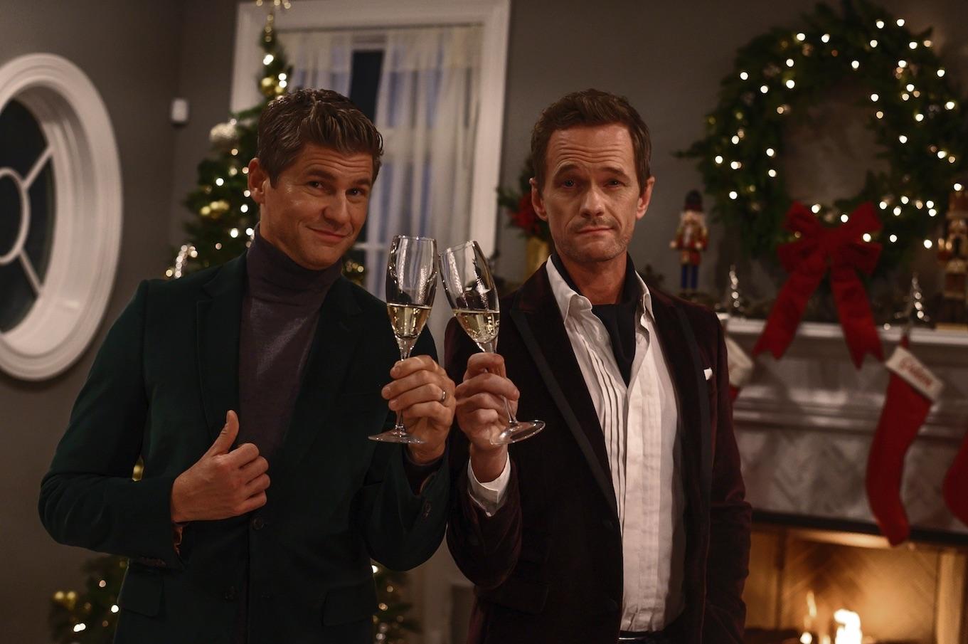 Neil Patrick Harris and husband David Burtka goof around in new Christmas ad for Walgreens behind the scenes