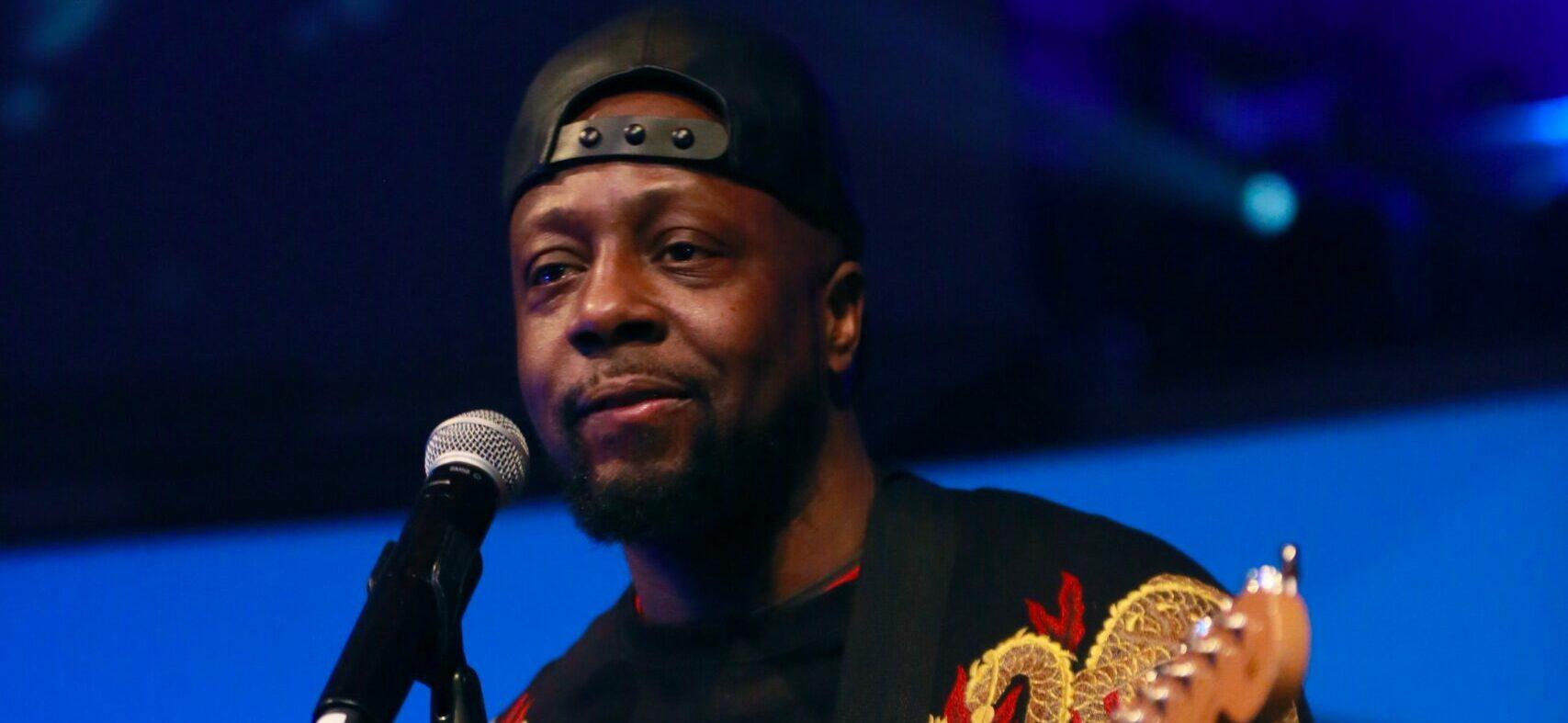 Wyclef Jean performs at the annual Salesforce big party