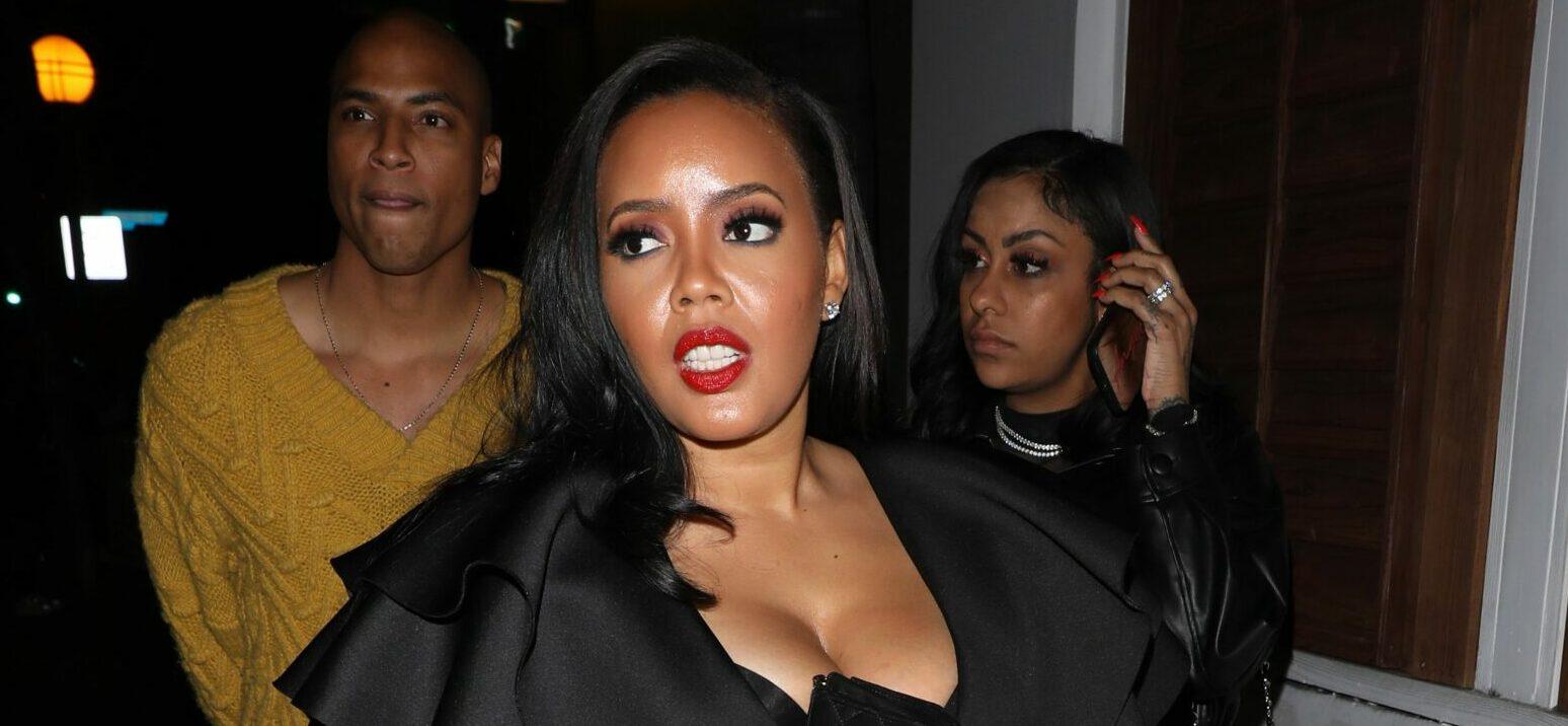 Angela Simmons parties at the Delilah restaurant with her friends