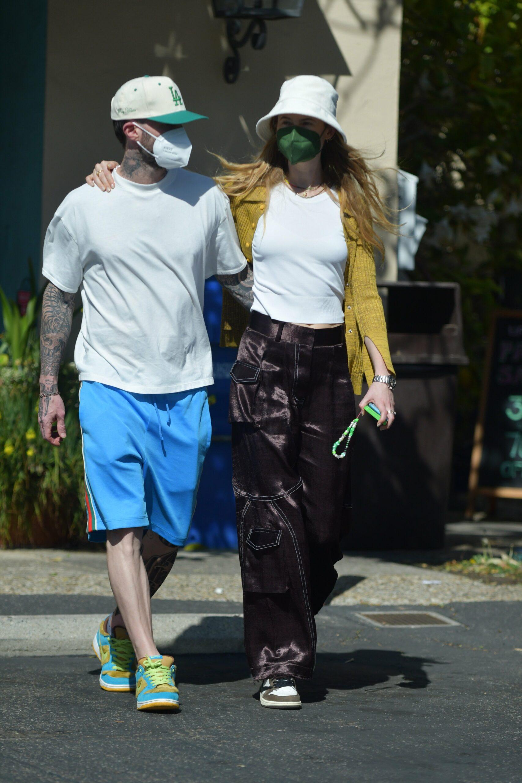 Adam Levine and Behati Prinsloo seen out in Montecito
