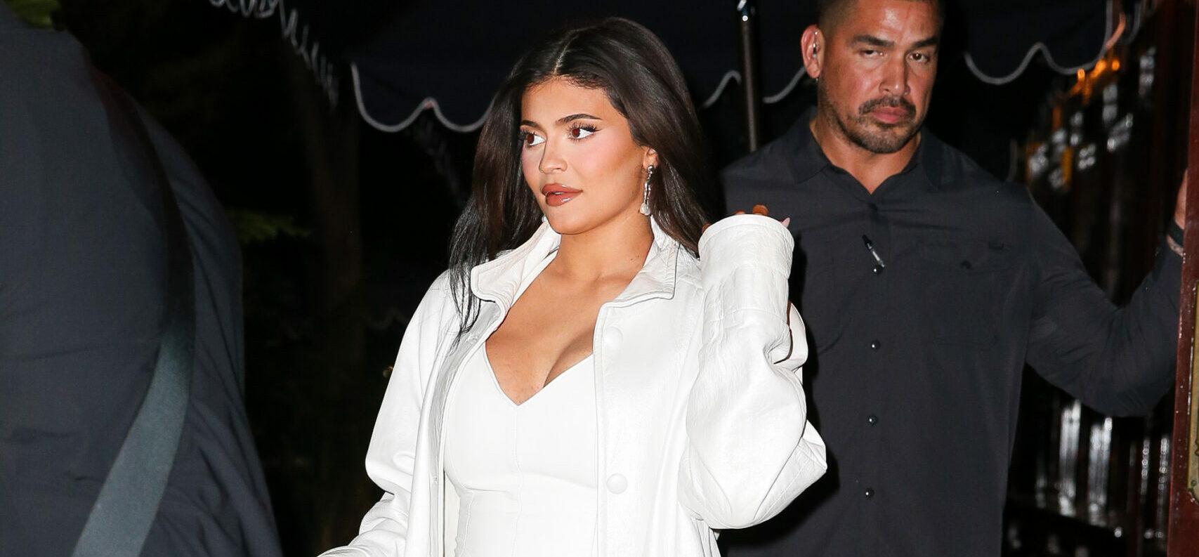Pregnant Kylie Jenner was spotted leaving Carbone in NYC on Sep 08 2021
