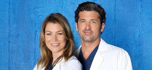 A lovely throwback photo of Ellen Pompeo and Patrick Dempsey in hospital scrubs.