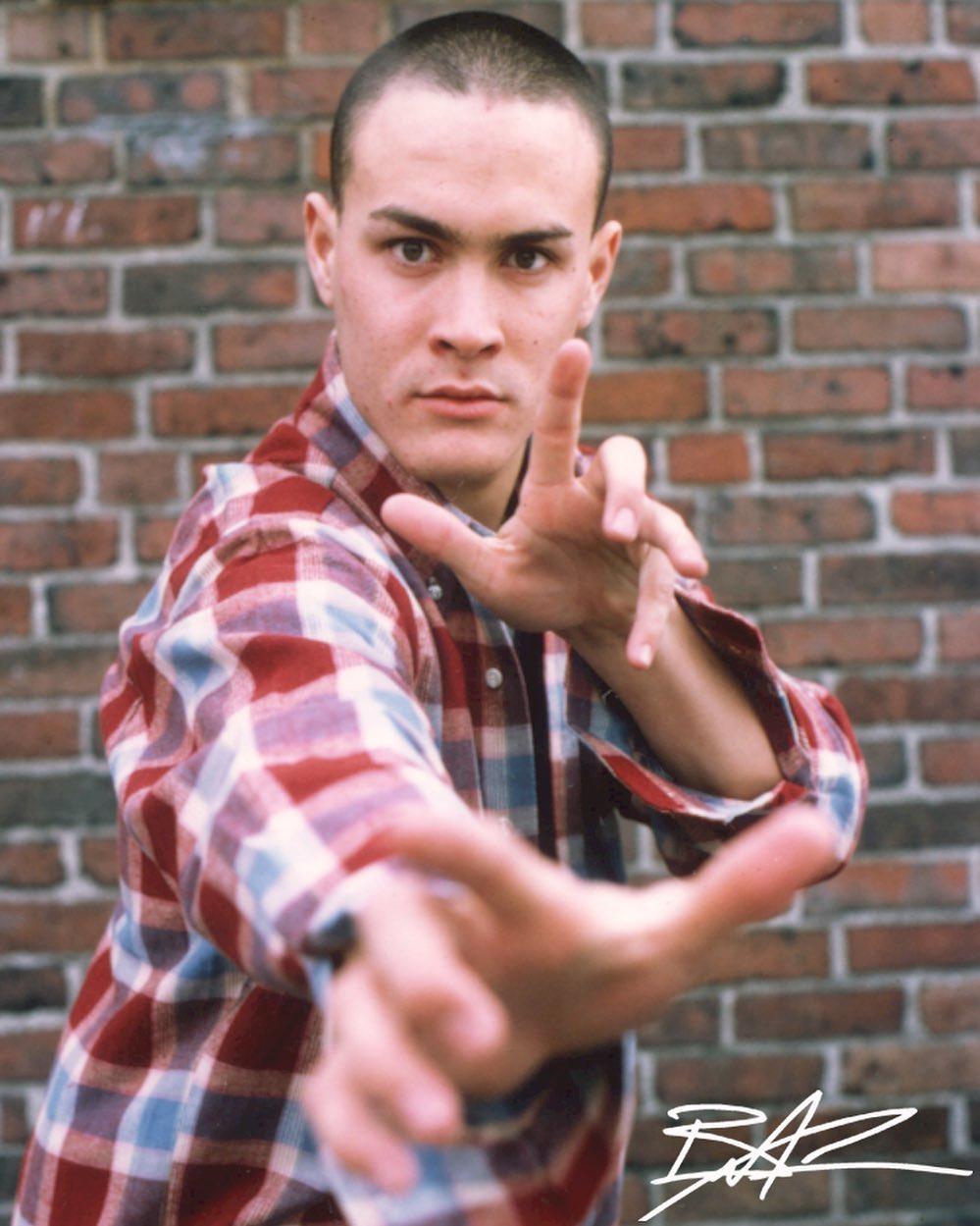 A photo showing Brandon Lee in a Martial Arts pose.