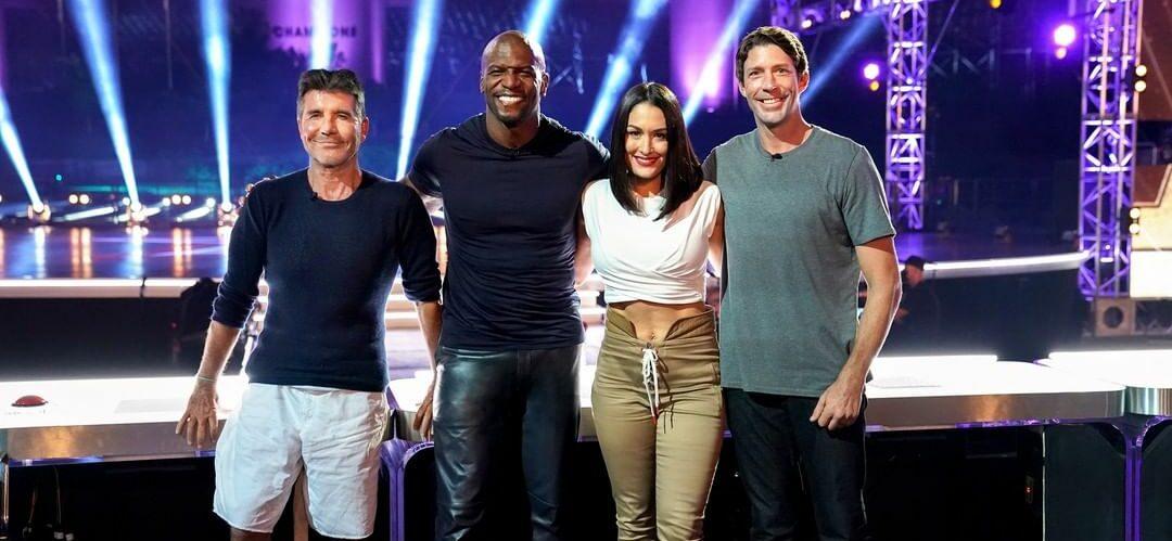A photo showing the panel and guests of 'America's Got Talent'