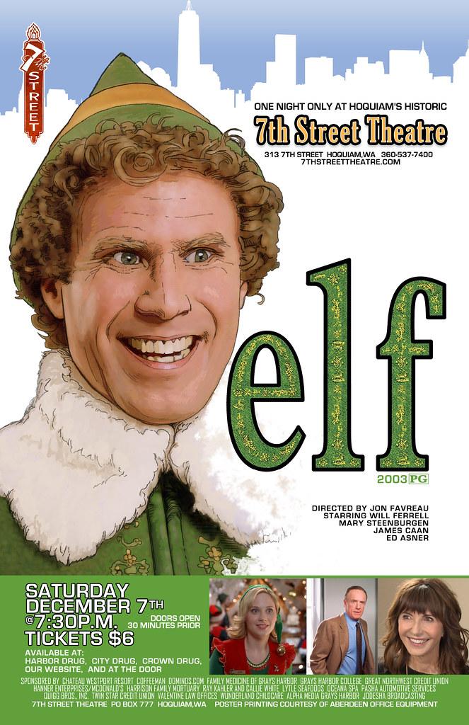 Will Ferrell Elf movie poster
