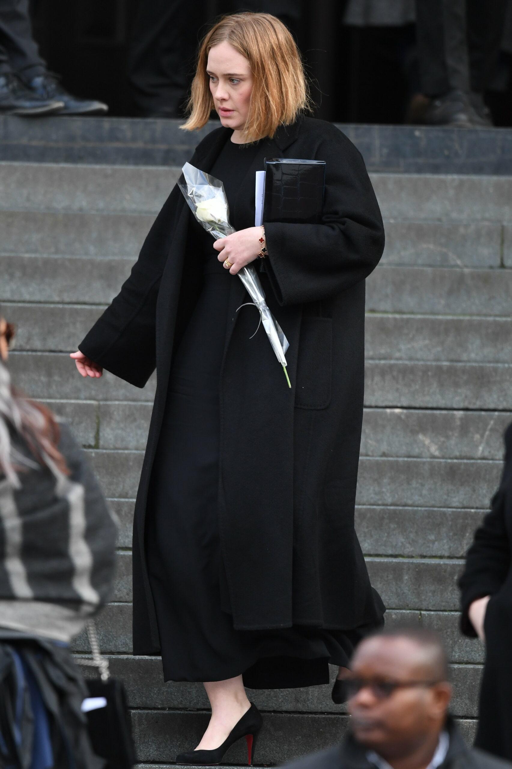 Singer Adele seen alongside the Royal Family attending the Grenfell Tower Memorial Service