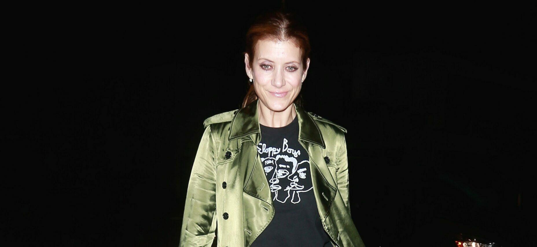 Actress Kate Walsh is seen looking fashionable as she arrives to Craig's restaurant in Los Angeles.