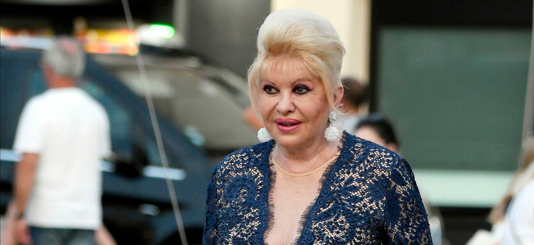 Very popular Ivana Trump poses for fans in St Tropez