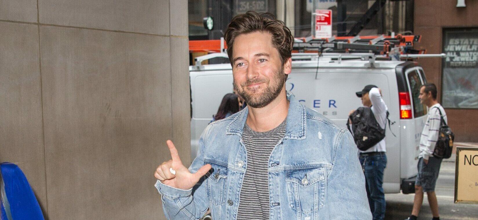 Ryan Eggold is seen arriving at the Today Show.
