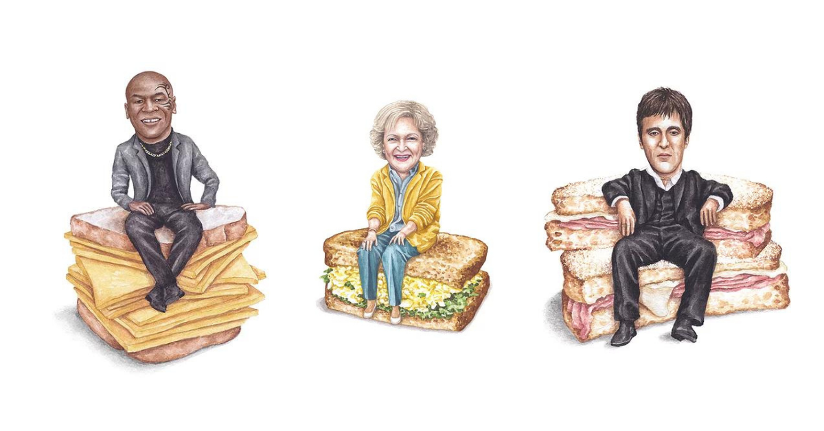 Betty White Sitting On Sandwich