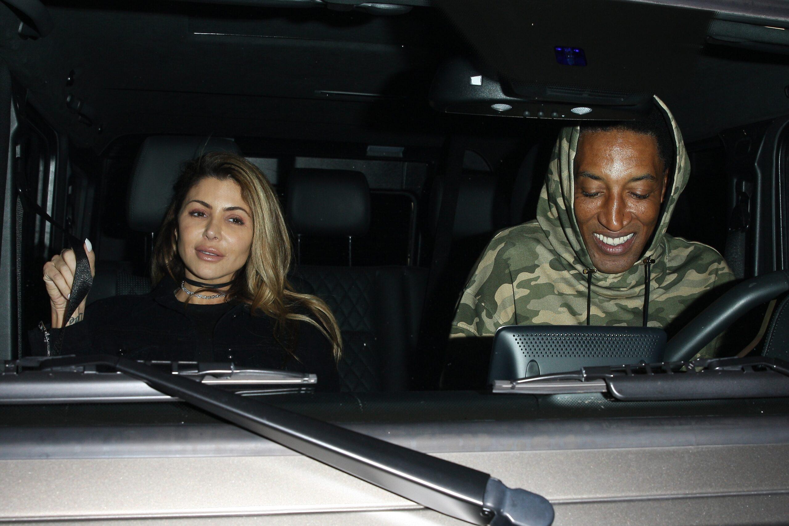 Scottie Pippen and wife Larsa Younan have a romantic dinner date at Italian Restaurant Madeo