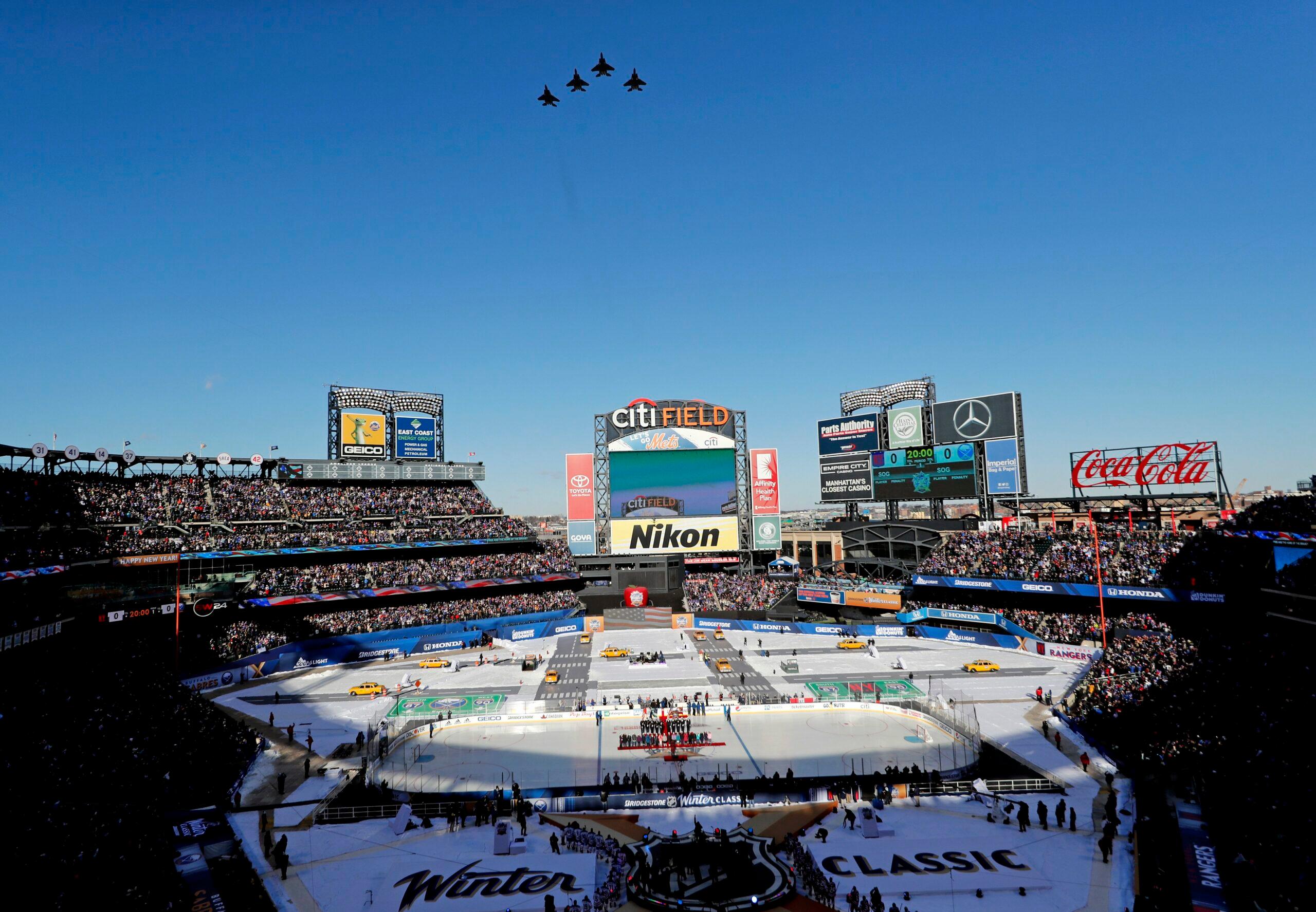 NHL Winter Classic between the Buffalo Sabres and New York Rangers at Citi Field