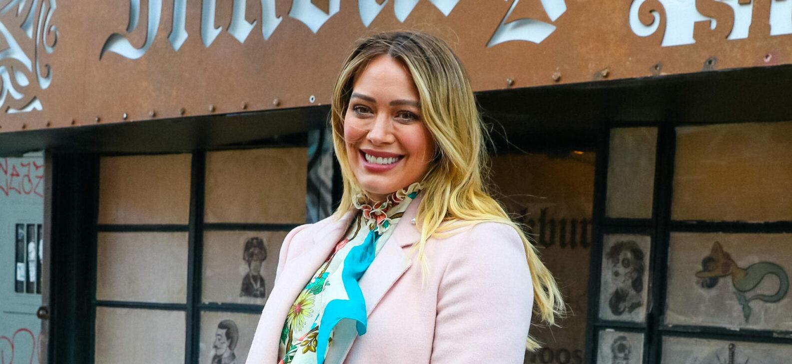 Hilary Duff at film set of apos Younger apos TV Series