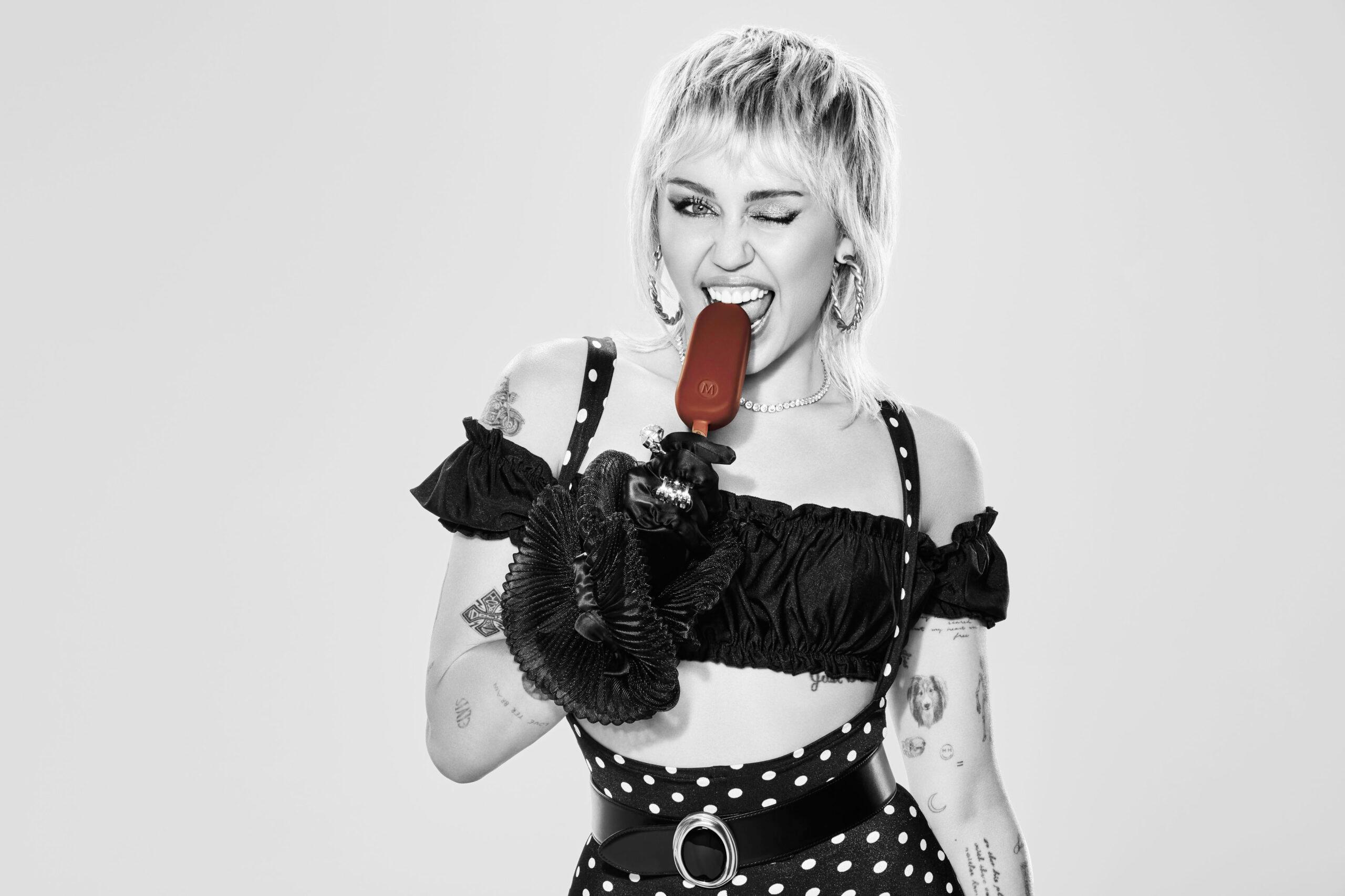 Miley Cyrus urges fans to ShowYourLayers in collaboration with Magnum ice cream