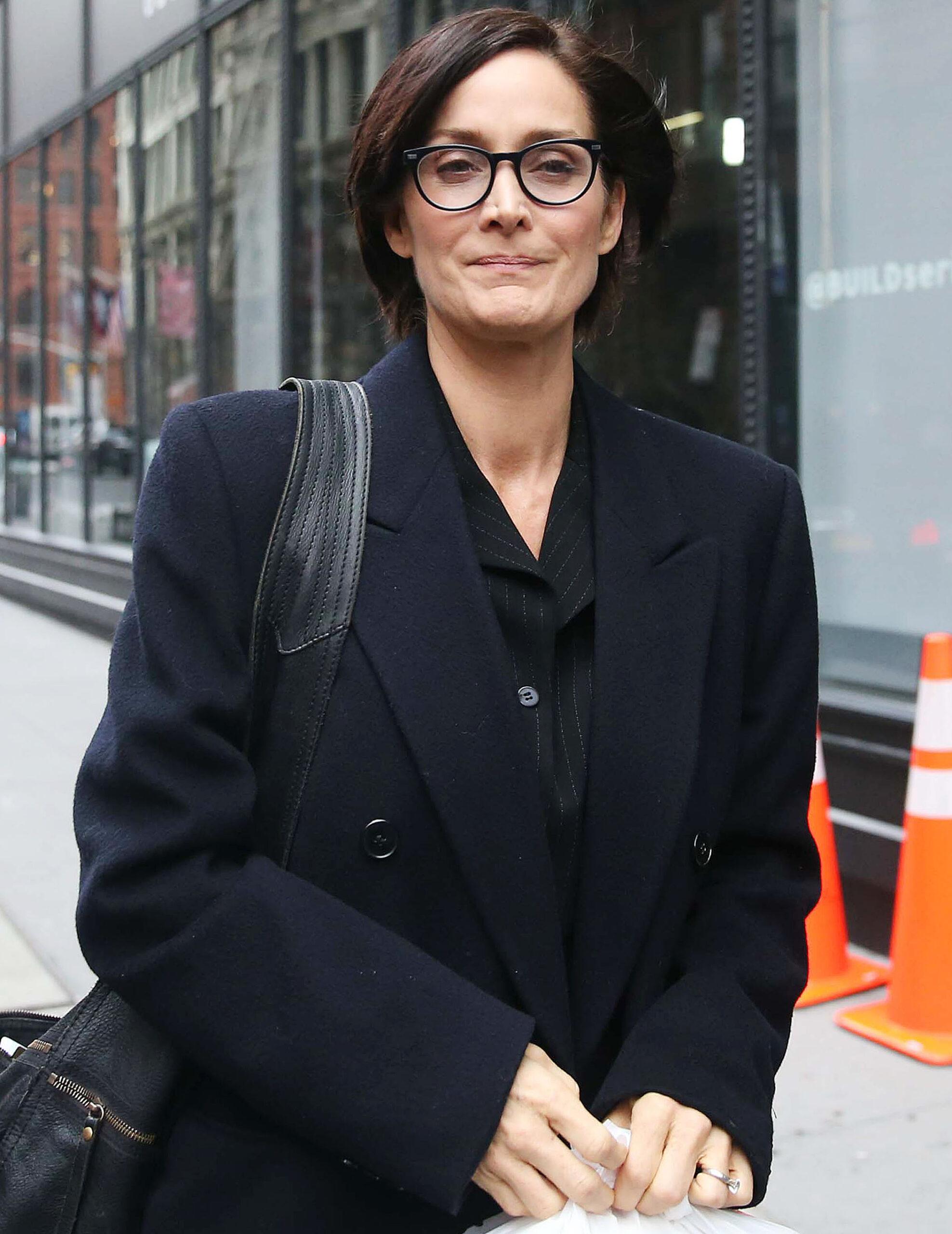 Carrie-Anne Moss out and about in New York