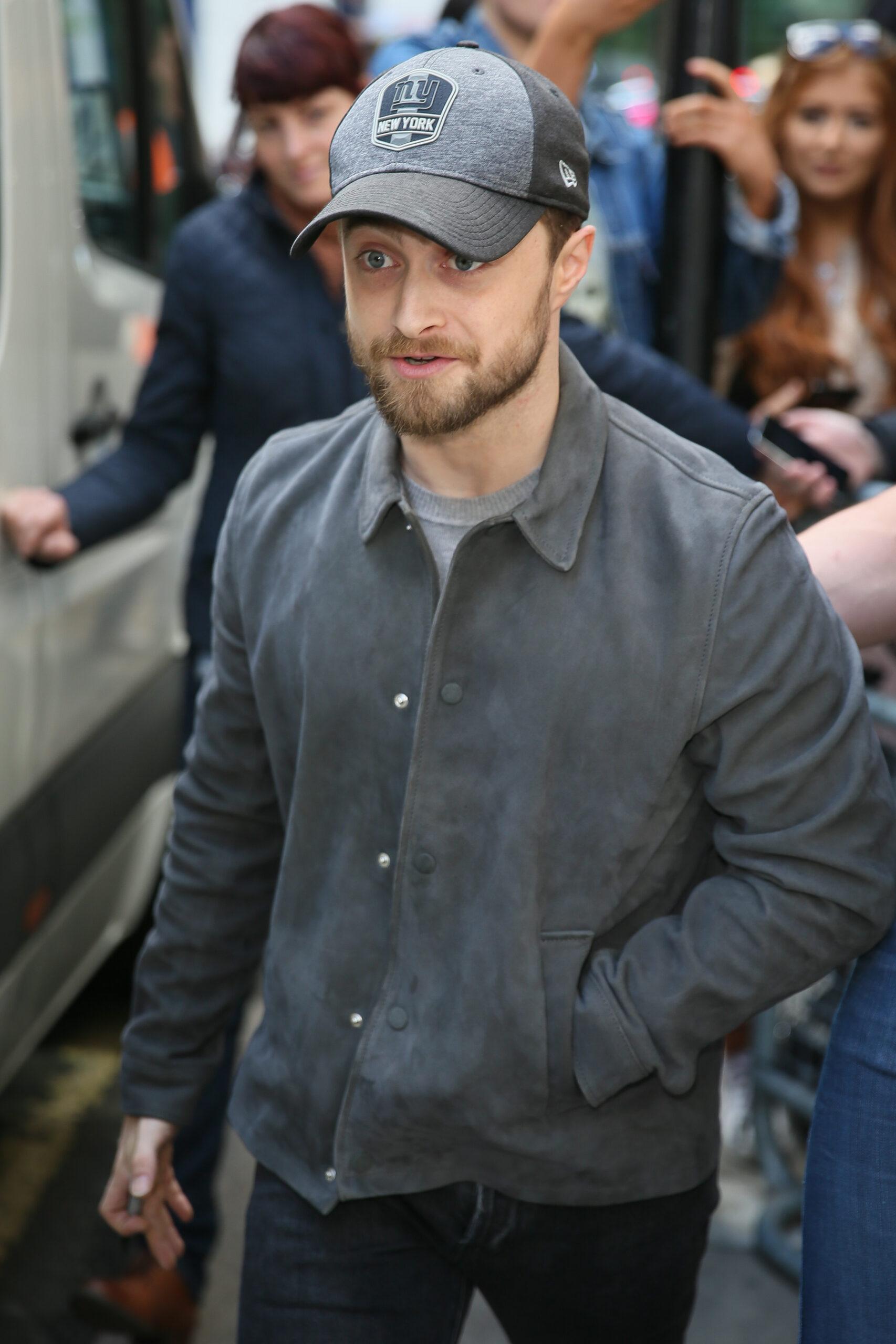 Daniel Radcliffe leaving BBVC Radio Two Radio Studios - London