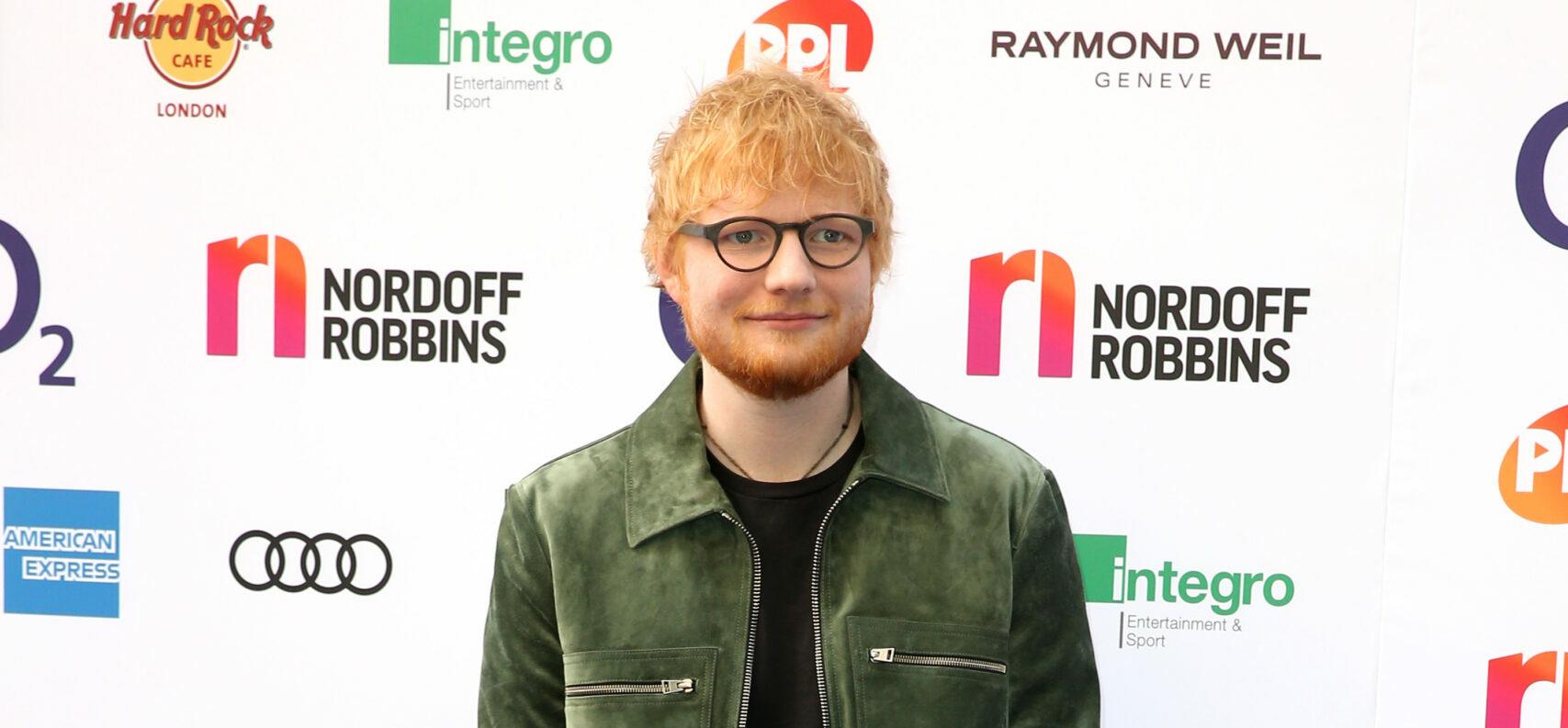 Ed Sheeran at the Nordoff Robbins O2 Silver Clef Awards in London, UK.