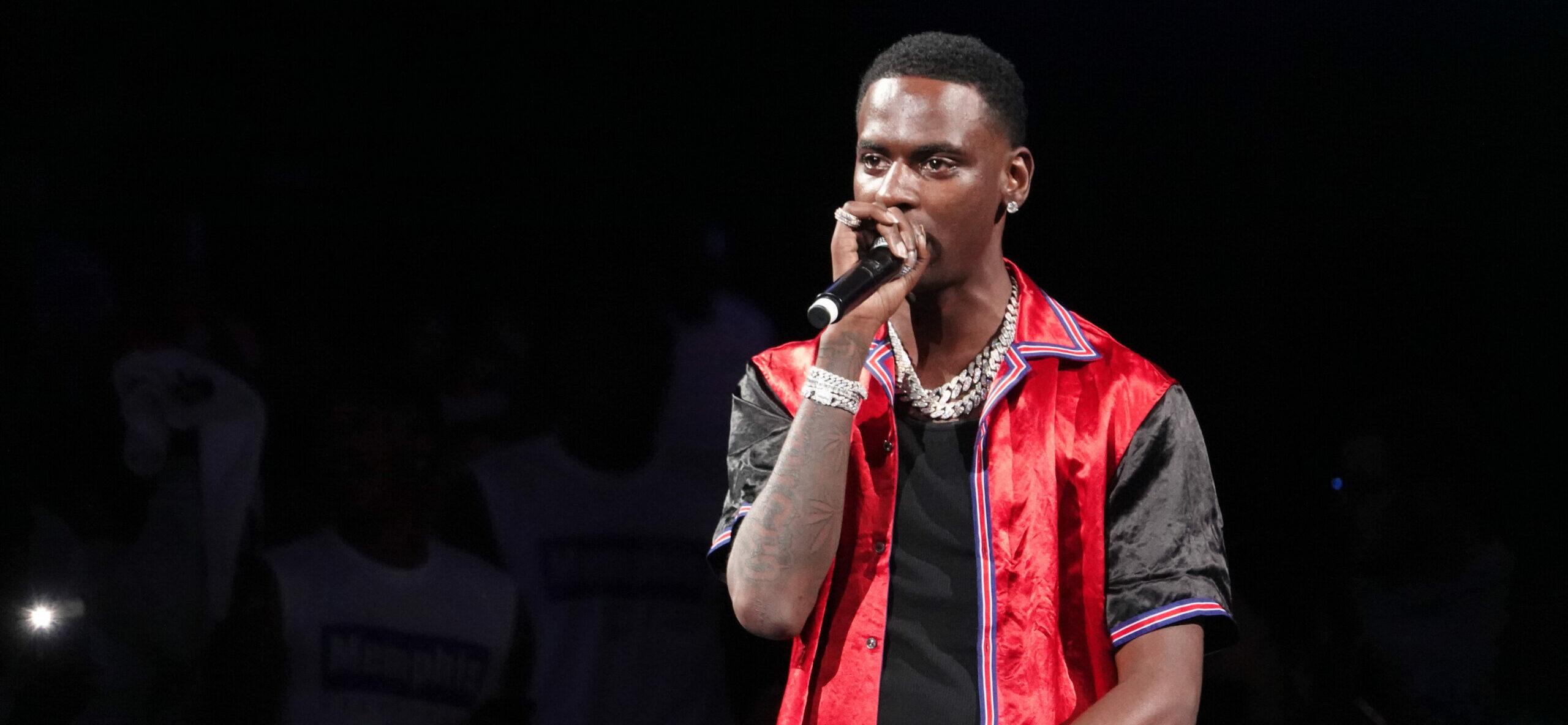 A photo showing Young Dolph performing at Memphis Madness