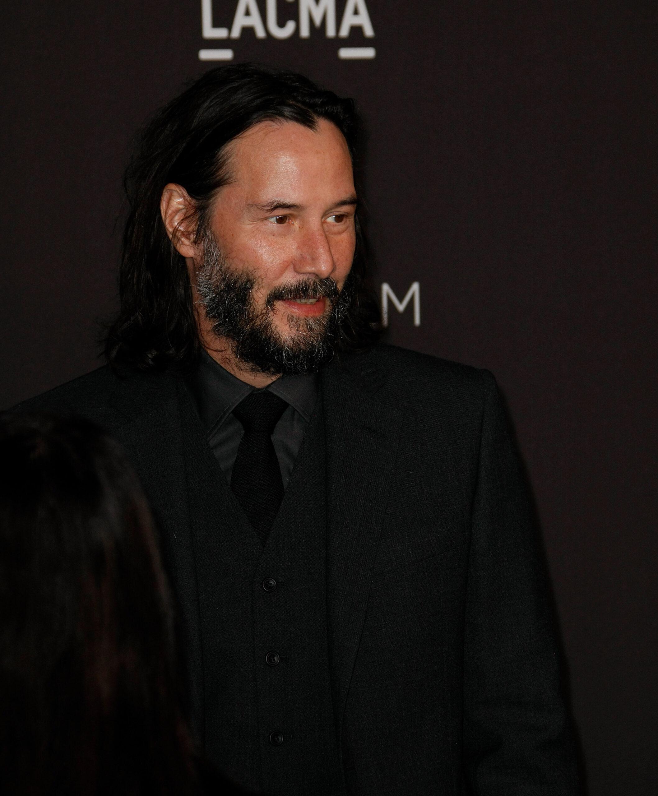 Keanu Reeves at the LACMA Art + Film Gala Presented By Gucci on November 02, 2019 in Los Angeles, California. 