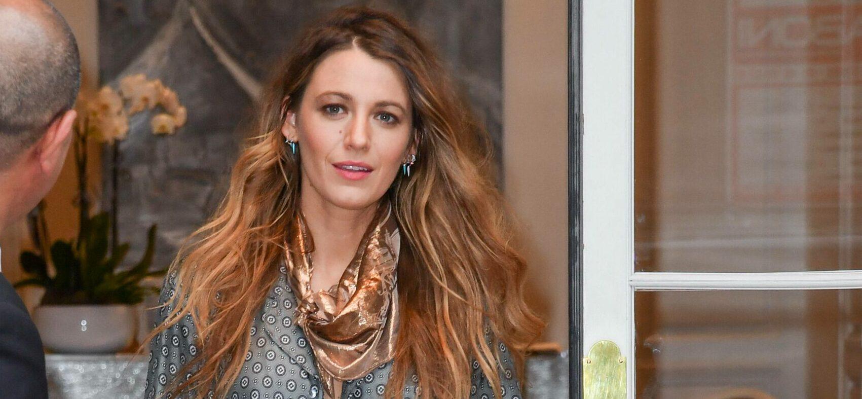 Blake Lively leaves the Dior office in Paris