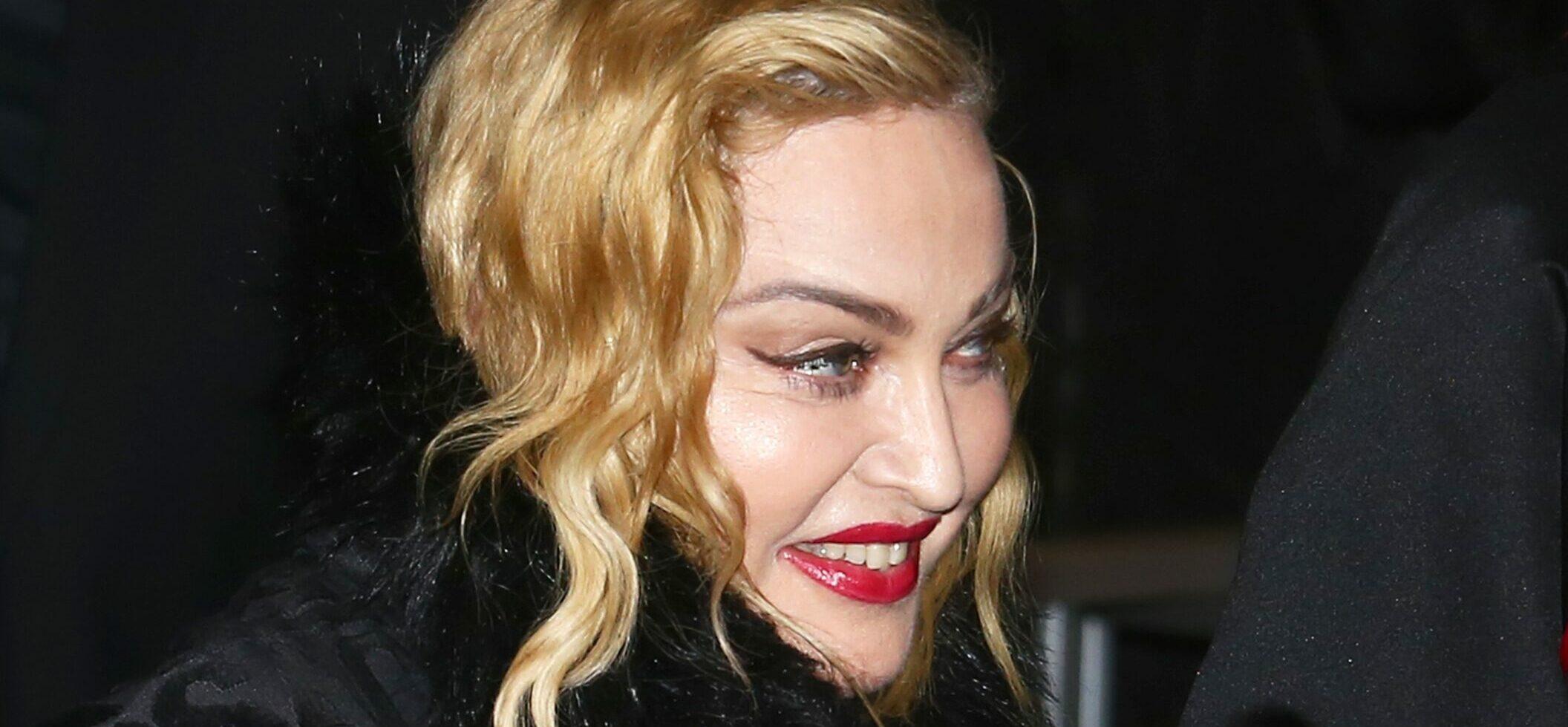 Madonna wearing versace
