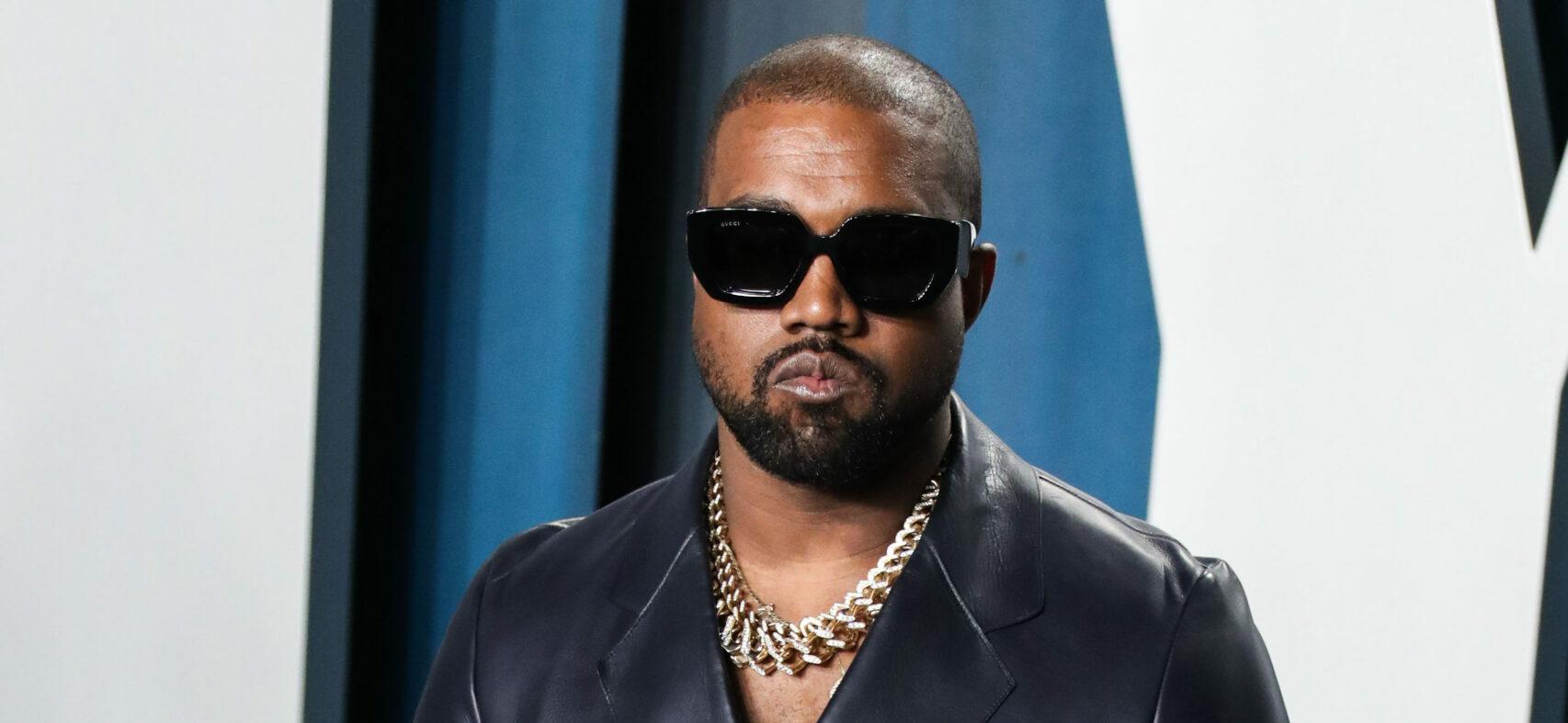 Kanye West poses