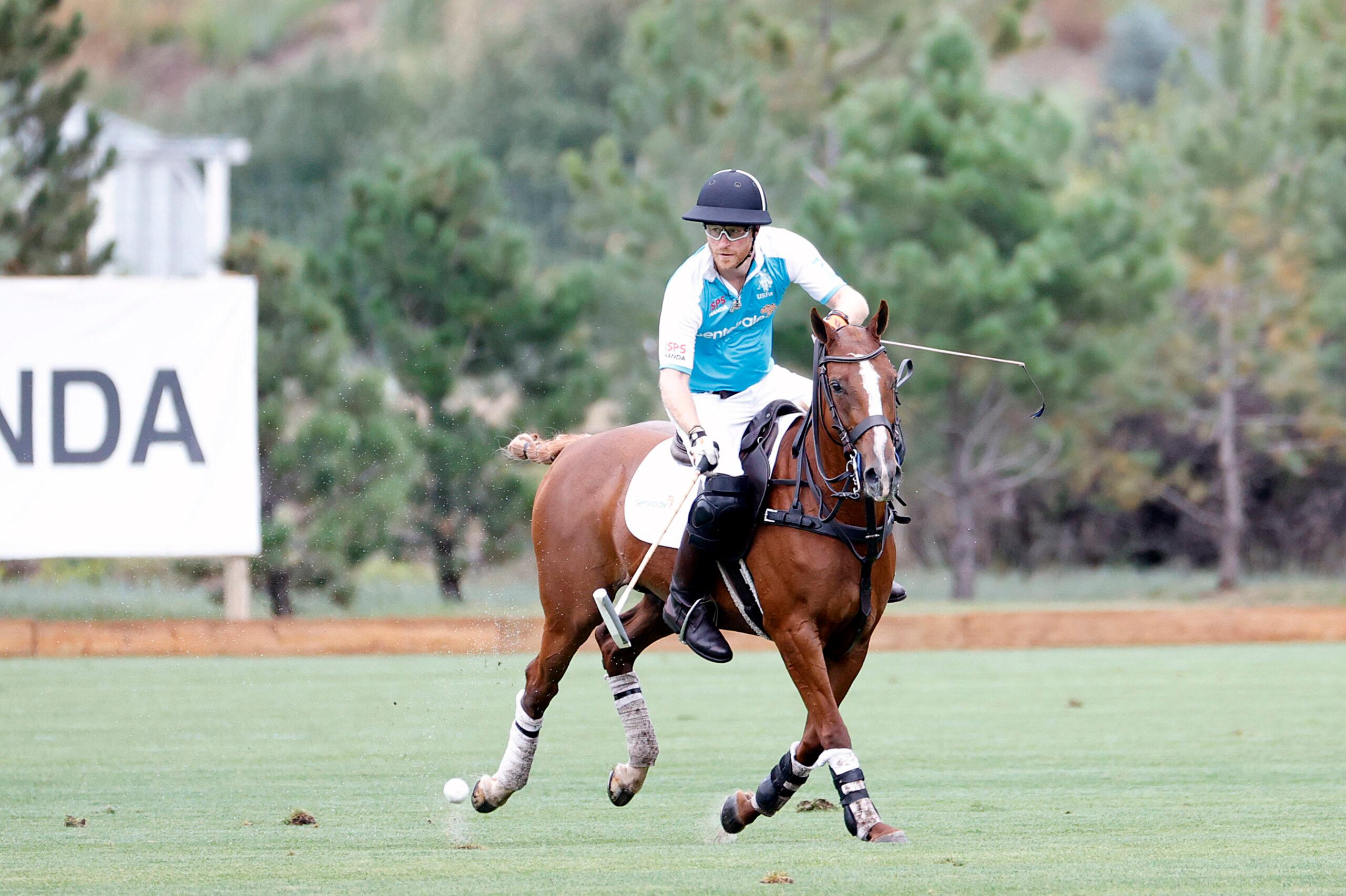 Prince Harry plays polo and helps raise nearly $3.5 million (USD) for vulnerable children in Southern Africa at the Sentebale ISPS Handa Polo Cup. 