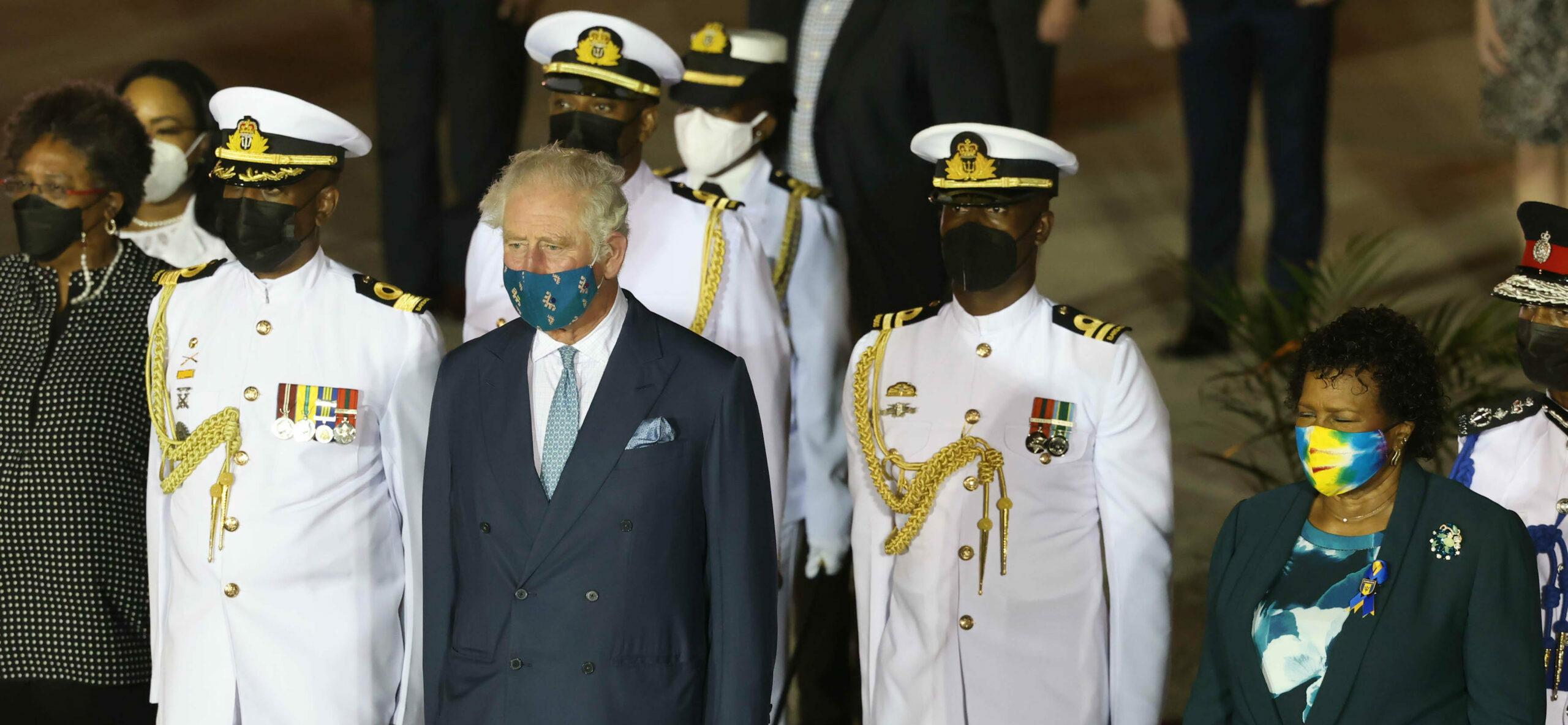 Prince Charles visit to Bridgetown, Barbados, November 28, 2021.