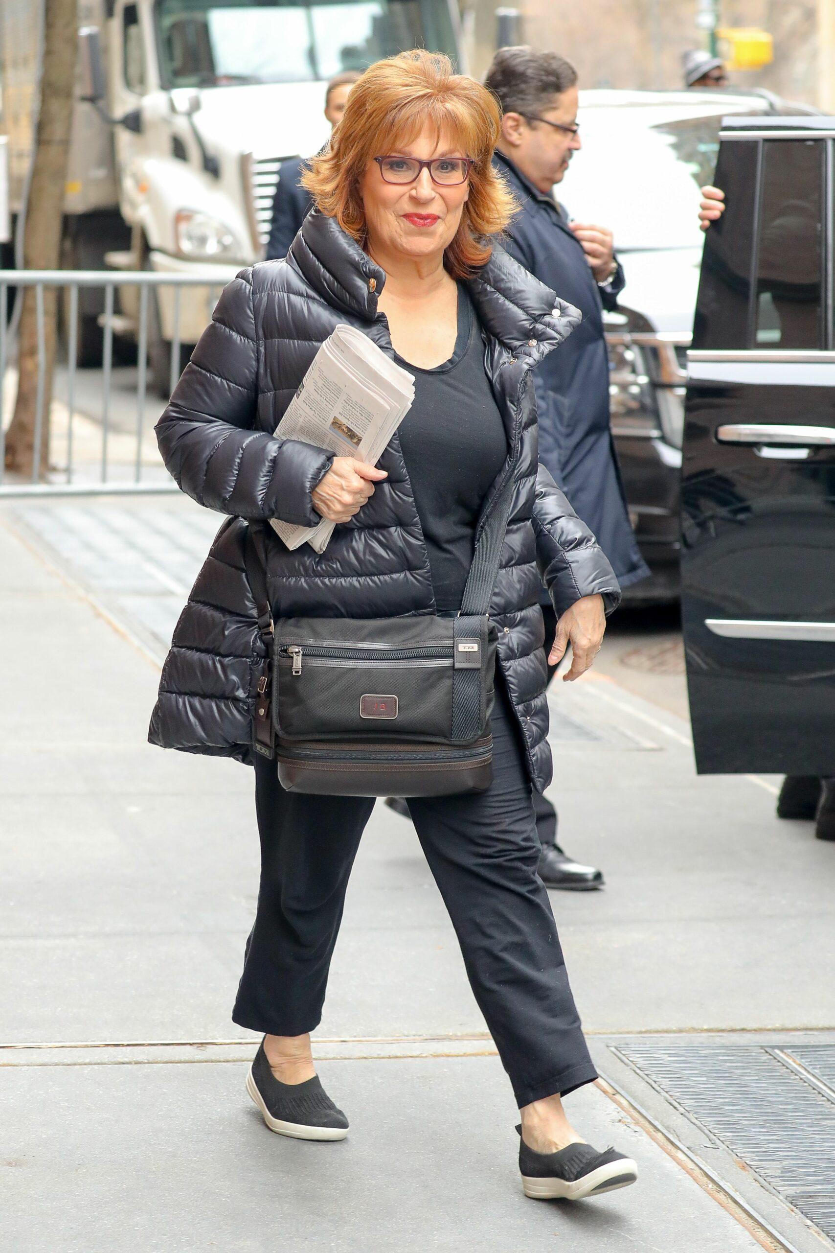 Joy Behar seen leaving the view in NYC