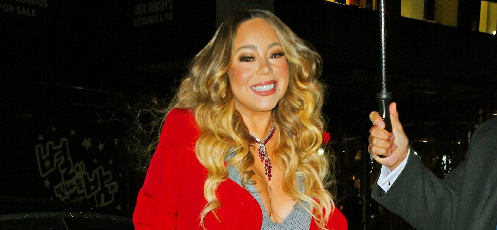 Mariah Carey arrives to the Empire State Building to light it up