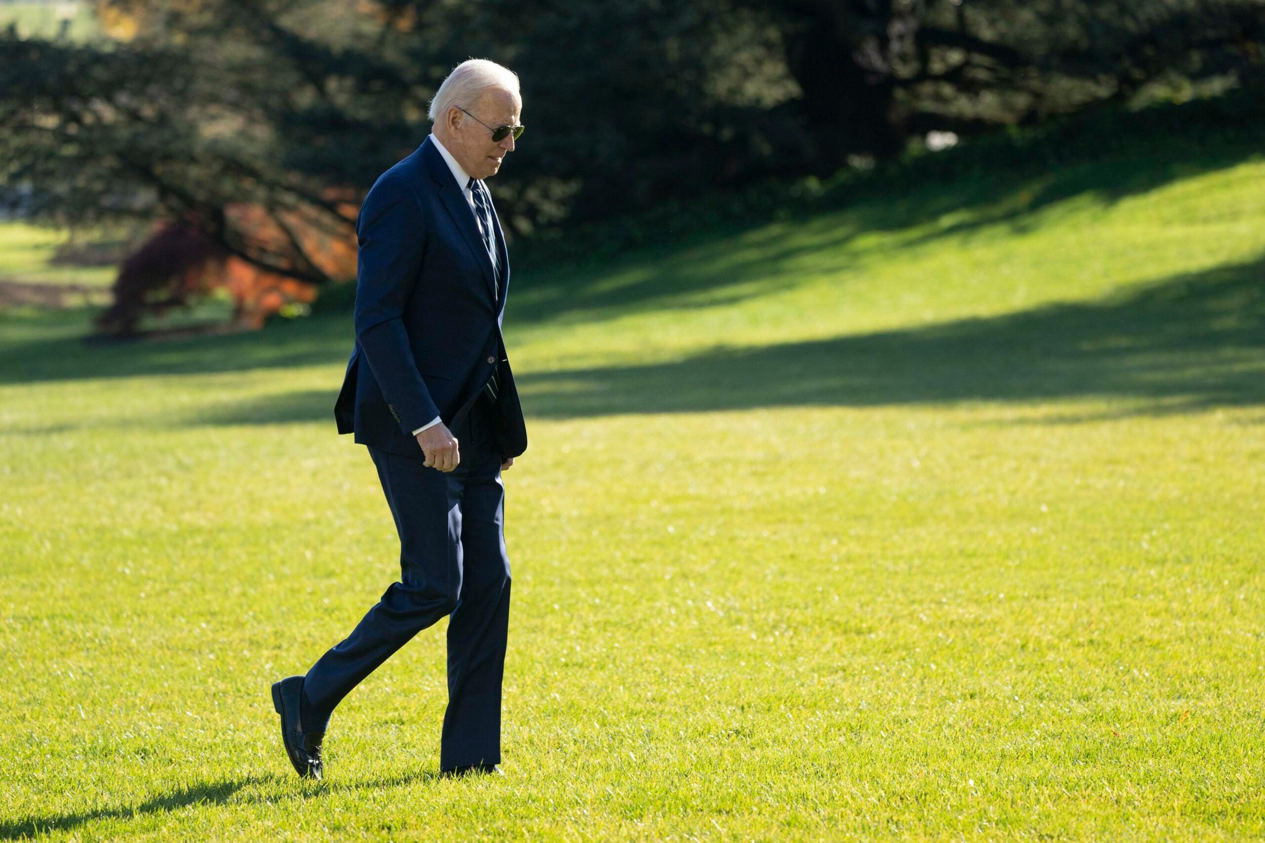 President Joe Biden returns to the White House after receiving a physical