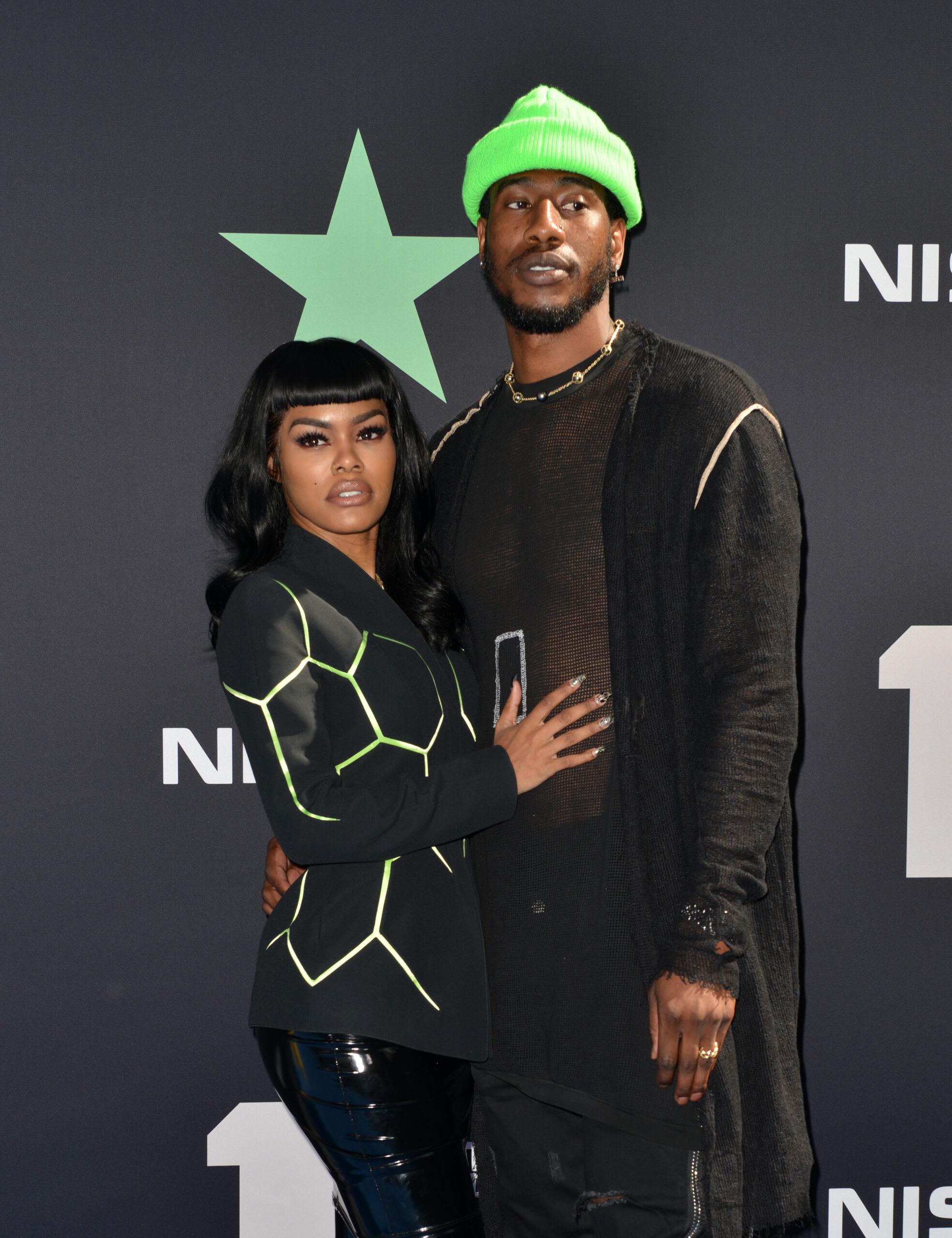 Tayana Taylor and Iman Shombert at the nineteenth annual Bet Awards ceremony