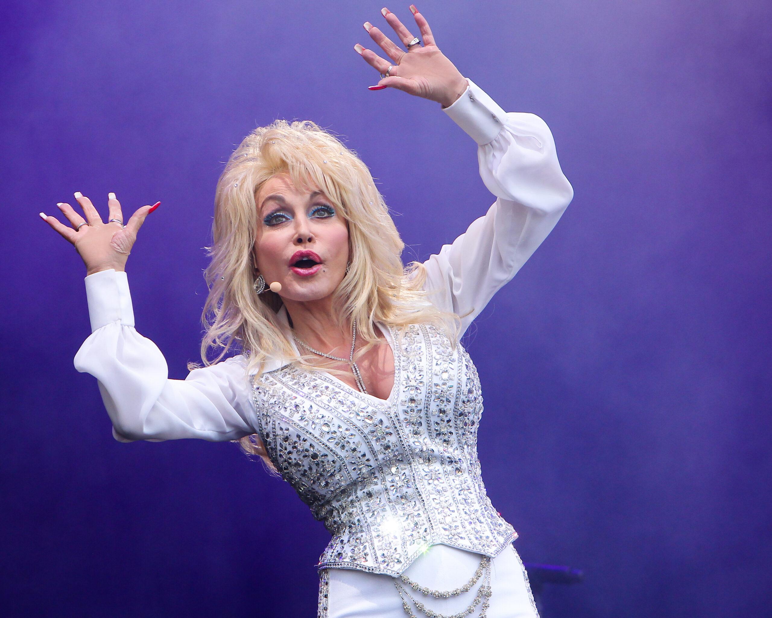 Dolly Parton at the Glastonbury Festival 2014