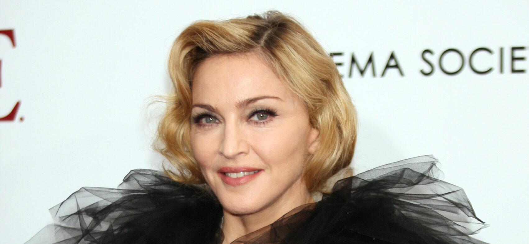 Madonna smiling