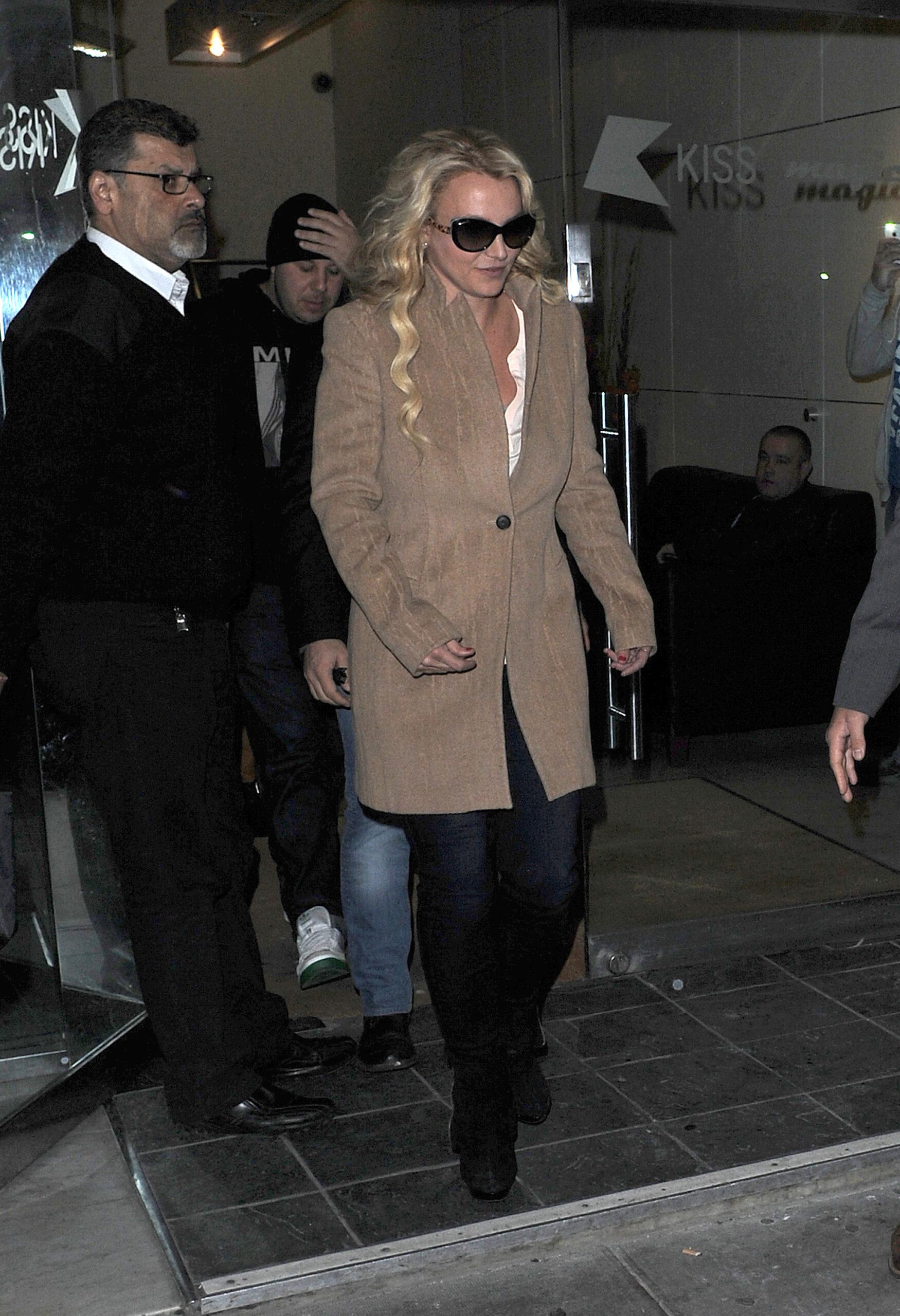 Britney Spears walking.