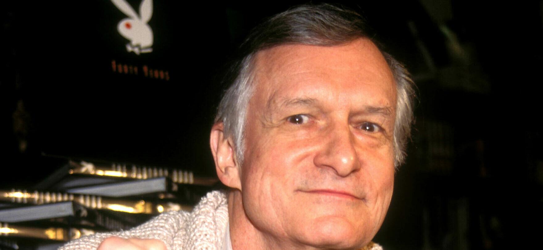 HUGH MARSTON HEFNER (born: April 9, 1926 died: September 27, 2017) was an American men's lifestyle magazine publisher, businessman, and playboy. A multi-millionaire, his net worth at the time of his death was over $43 million due to his success as the founder of Playboy. Hefner was also a political activist and philanthropist active in several causes and public issues. Pictured: HUGH HEFNER.f8866. 27 Sep 2017 Pictured: HUGH MARSTON HEFNER (born: April 9, 1926 died: September 27, 2017) was an American men's lifestyle magazine publisher, businessman, and playboy. A multi-millionaire, his net worth at the time of his death was over $43 million due to his success as the founder of Playboy. Hefner was also a political activist and philanthropist active in several causes and public issues. Pictured: L9297AR SD09/21/1994.HUGH HEFNER BOOK SIGNING ''PLAYBOY:FORTY YEARS-THE COMPLETE HISTORY''. RENUALT. Photo credit: ZUMAPRESS.com / MEGA TheMegaAgency.com +1 888 505 6342 (Mega Agency TagID: MEGA90985_001.jpg) [Photo via Mega Agency]
