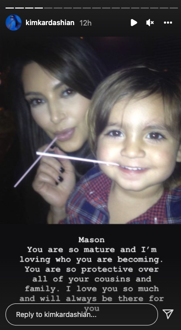 Kim Kardashian's birthday tribute to Mason Disick.