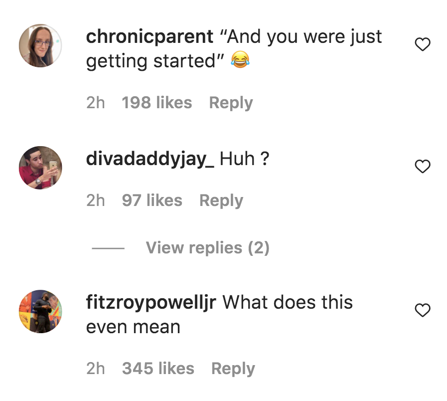 Fans comment about Kourtney Lardashian's photo and comment on Comments By Celebs' post