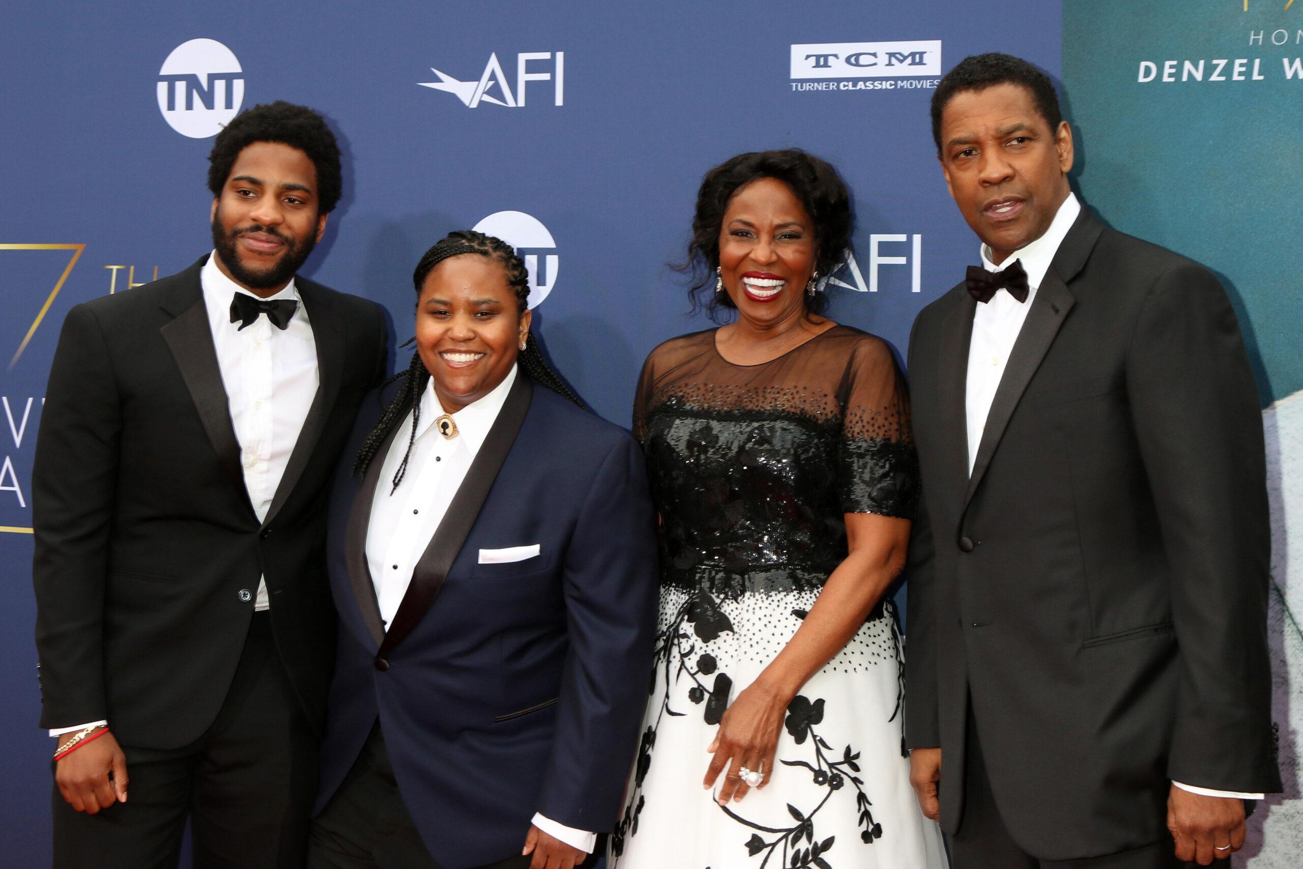 Denzel Washington and his family at AFI Honors Denzel Washington - Los Angeles