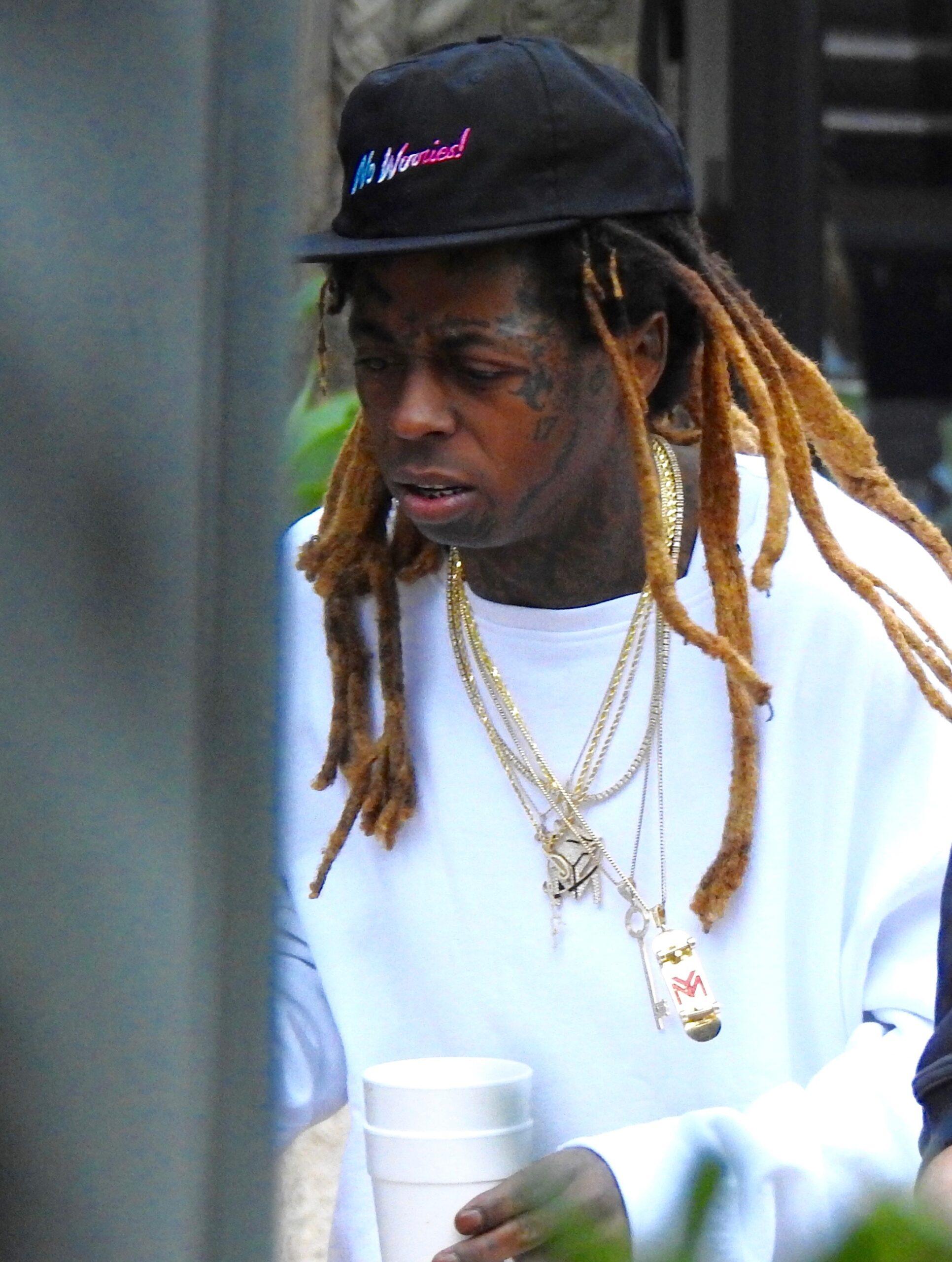 Lil Wayne Shows Up to Film for DJ Khaled apos s New Video With Joint in Hand