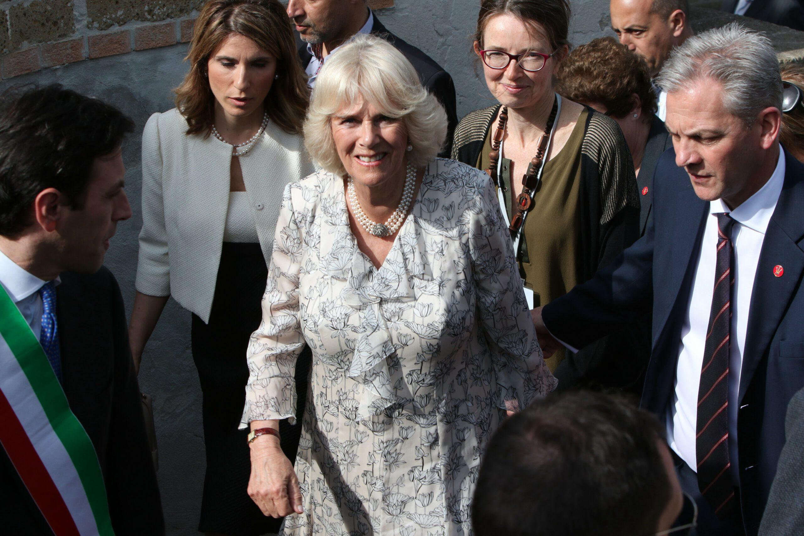 Camilla Duchess of Cornwall visiting Ercolano