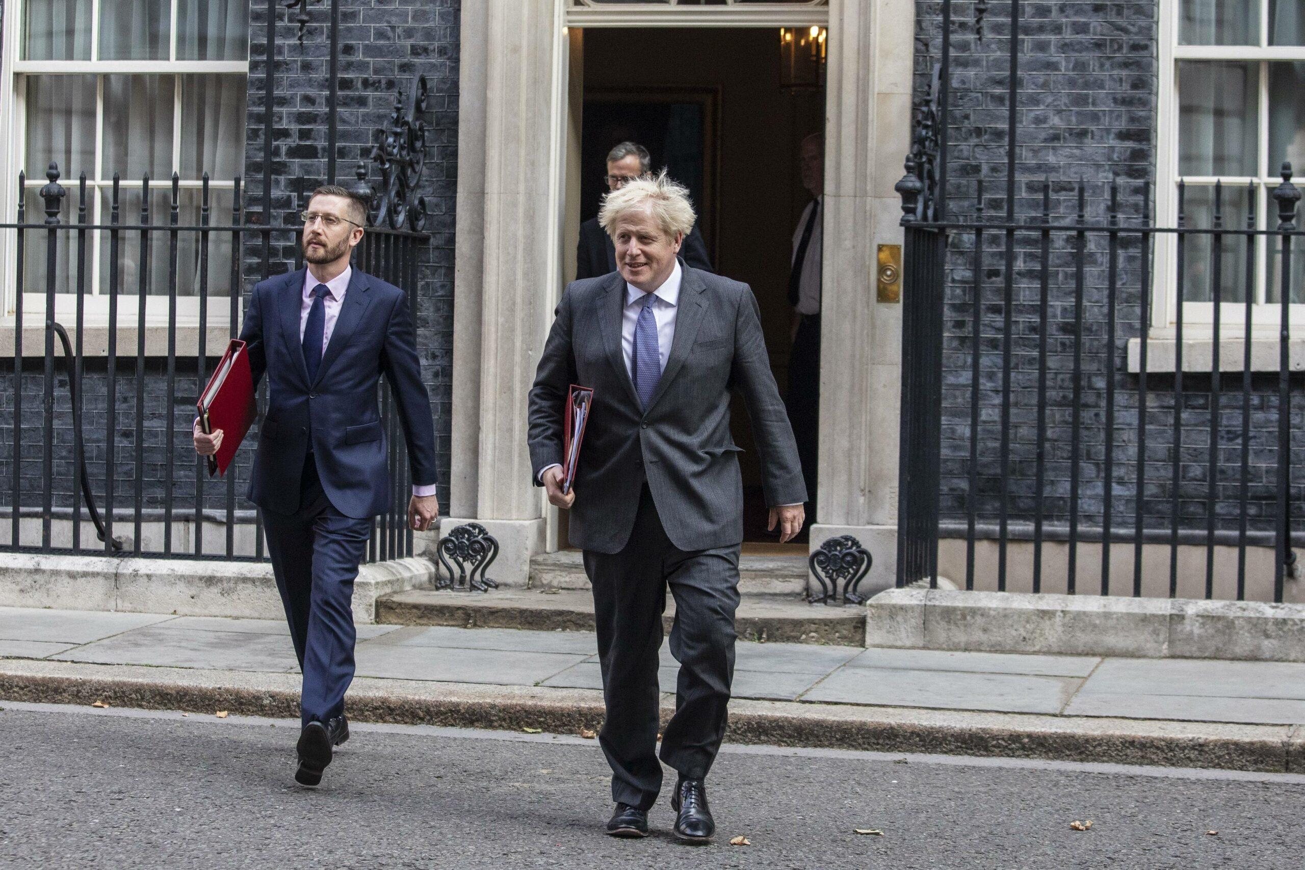 PM Boris Johnson and Cabinet secretary Simon Case